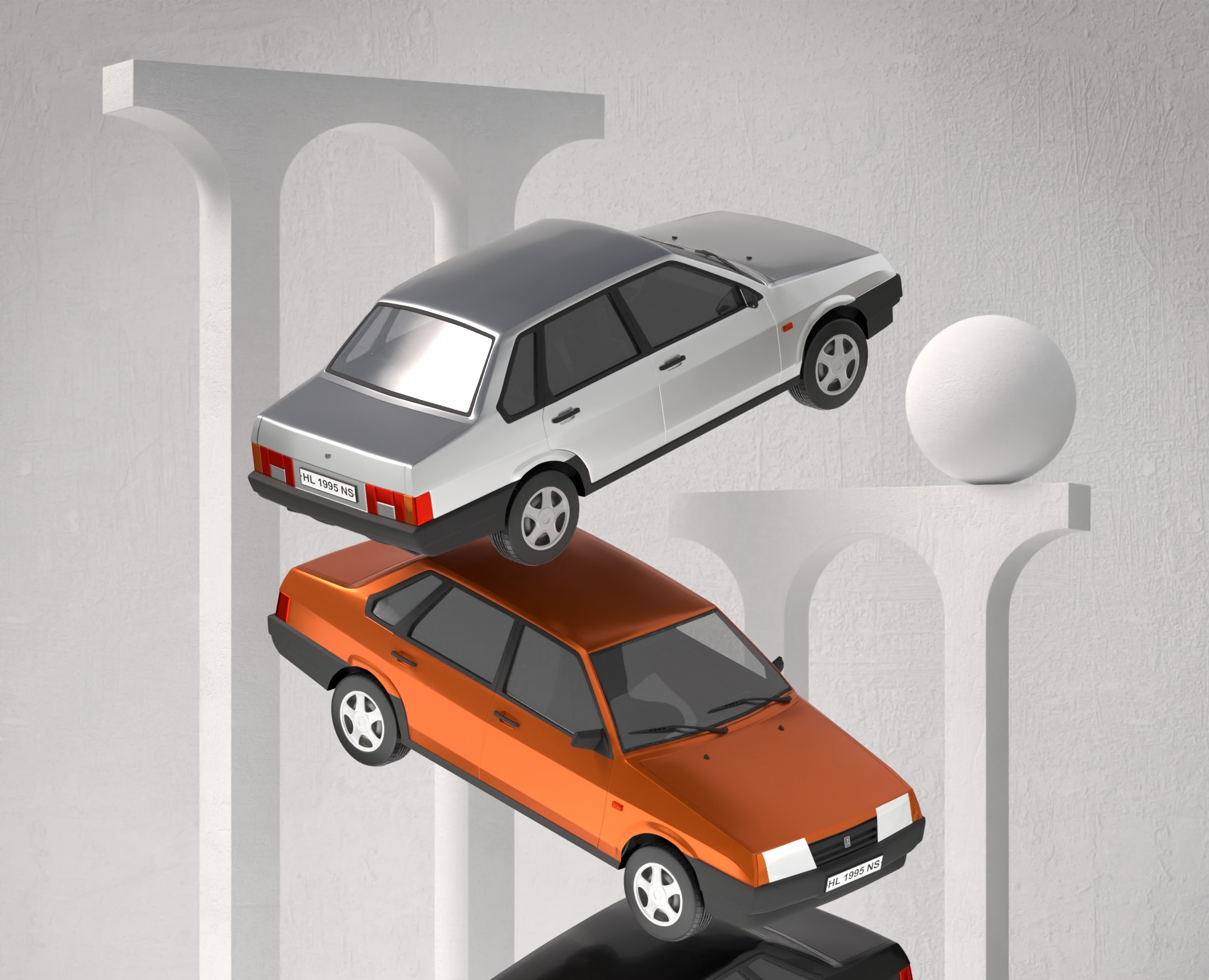 LADA FORMA — Иллюстрация, 3D на Dprofile