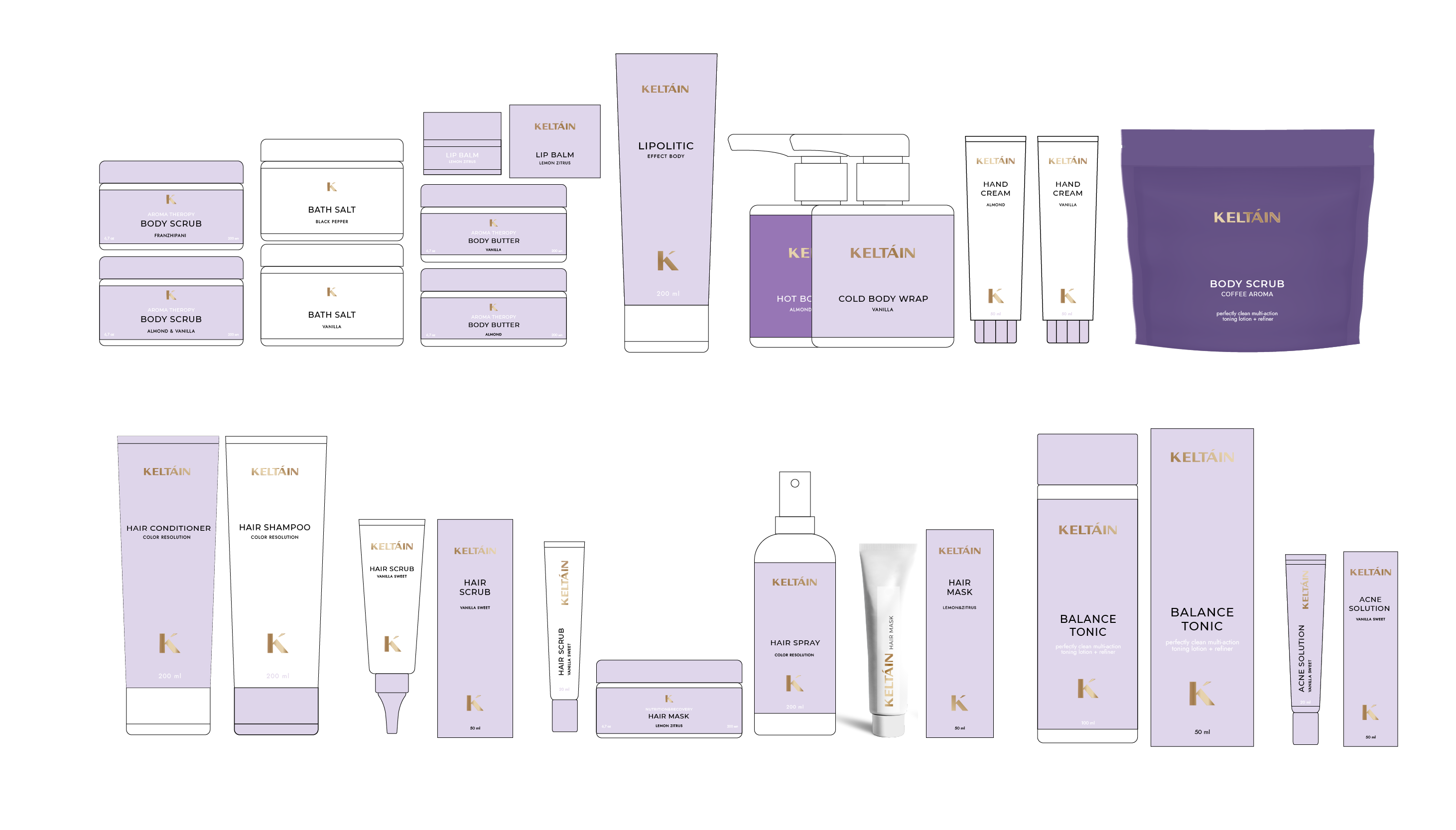 Keltaín - Cosmetic brand — Изображение №6 — Брендинг, Графика на Dprofile