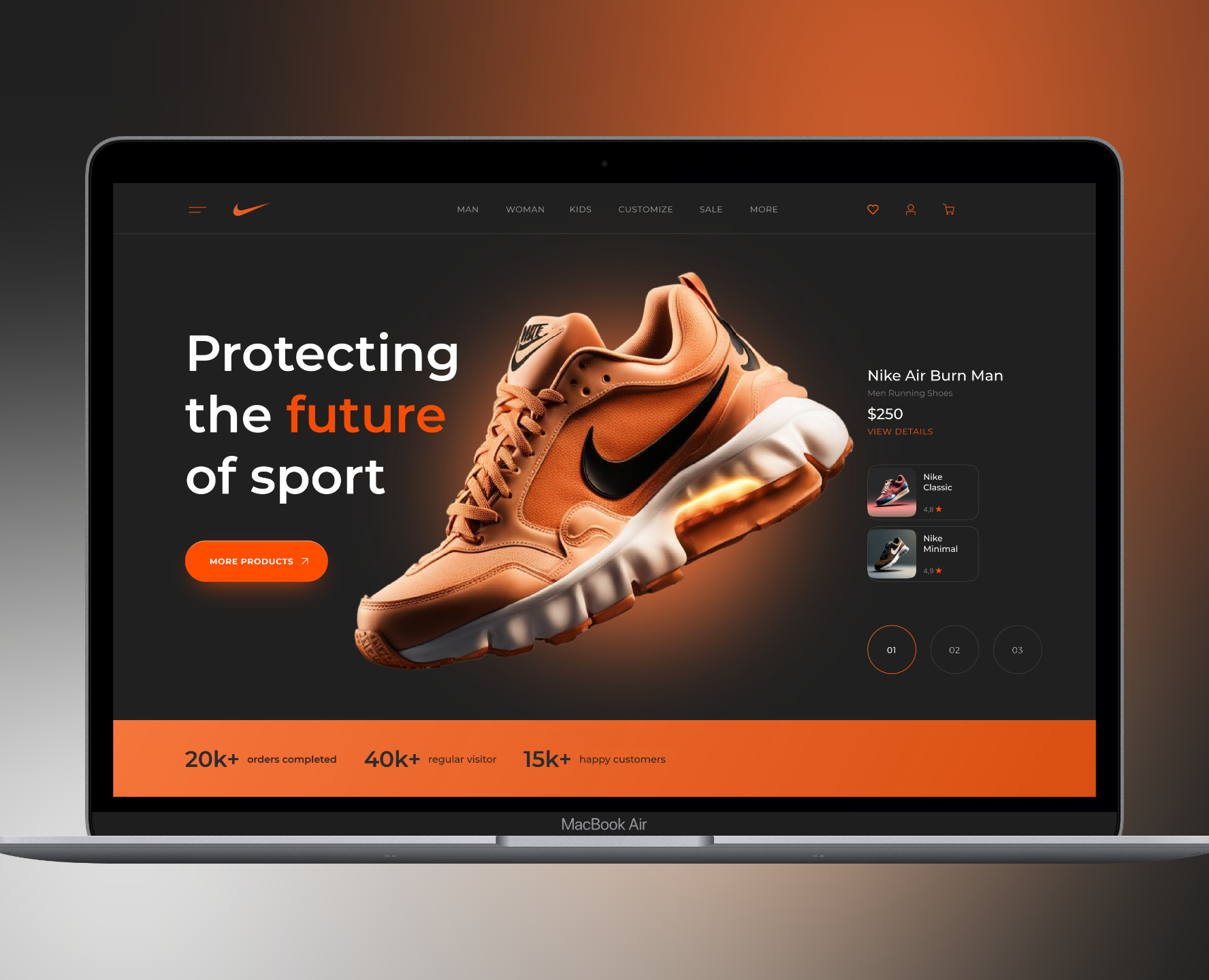 Design Concept | Nike Sneakers — Интерфейсы на Dprofile