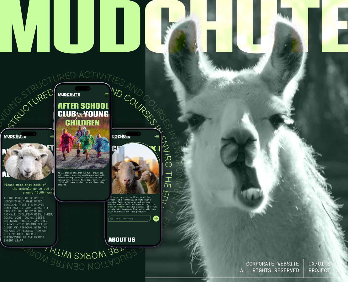 Mudchute Park&Farm | Corporate Website Redesign — Интерфейсы, Анимация на Dprofile