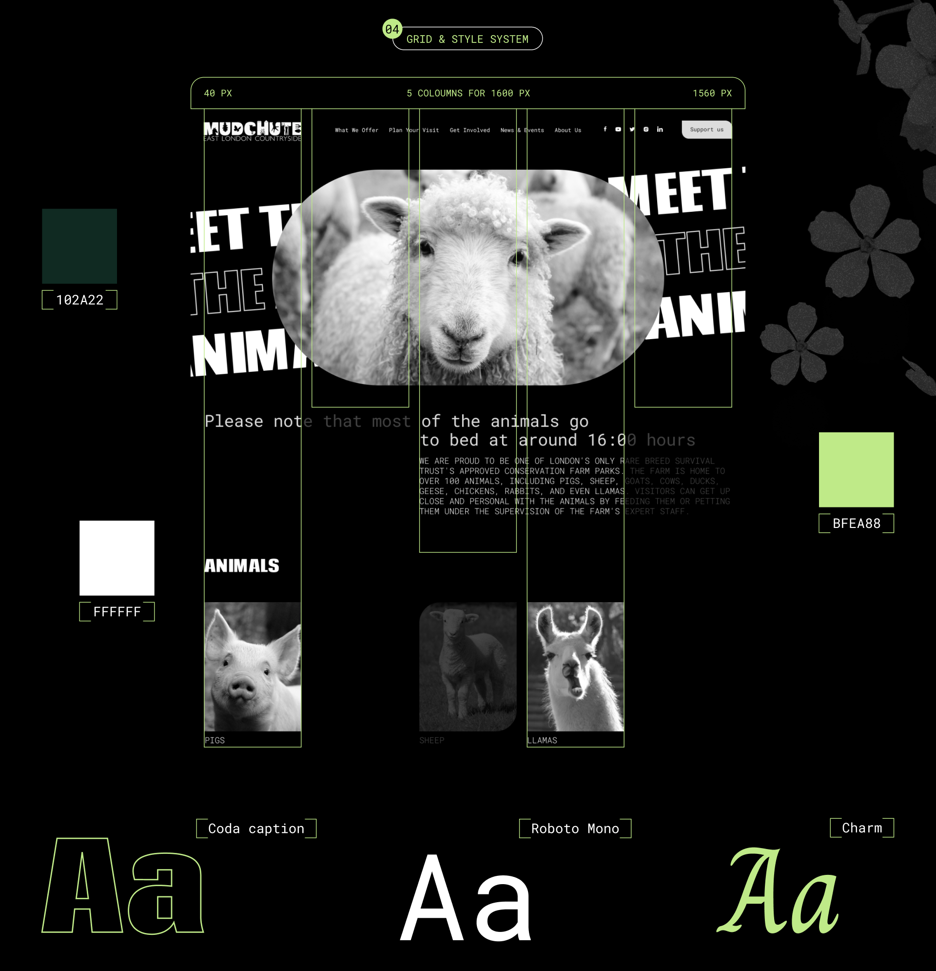 Mudchute Park&Farm | Corporate Website Redesign — Изображение №8 — Интерфейсы, Анимация на Dprofile