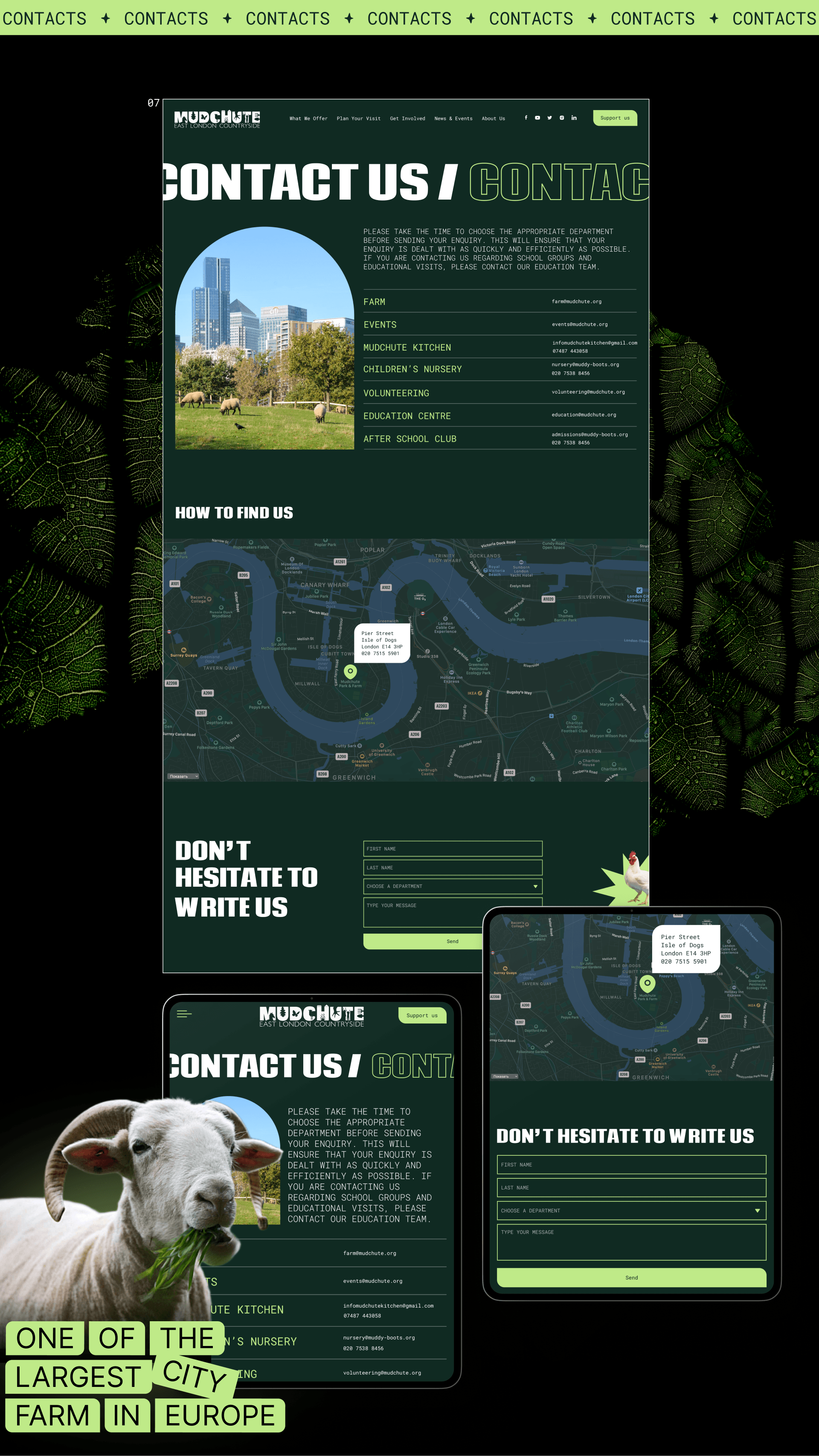 Mudchute Park&Farm | Corporate Website Redesign — Изображение №13 — Интерфейсы, Анимация на Dprofile