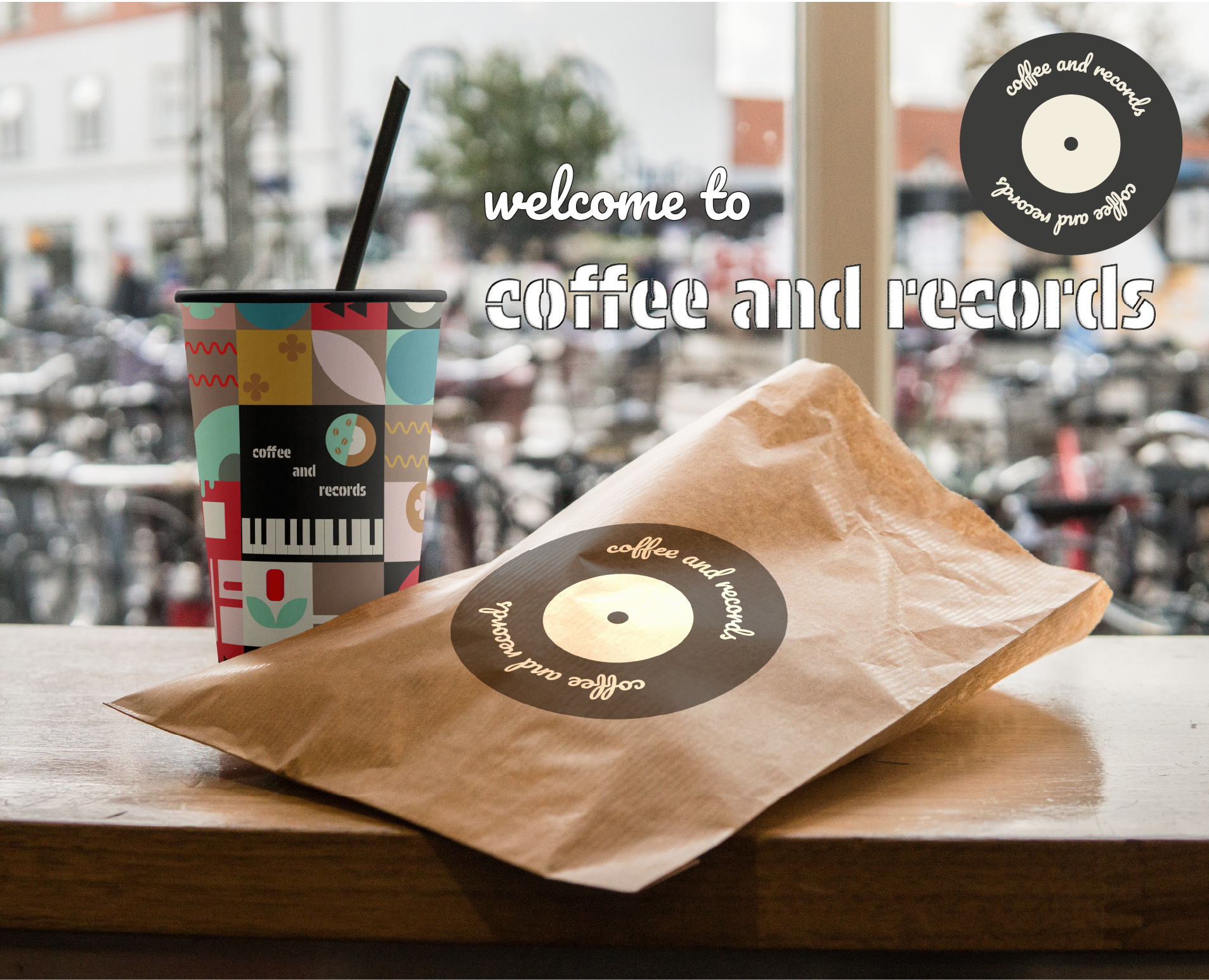 Coffee and records — Брендинг, Графика на Dprofile