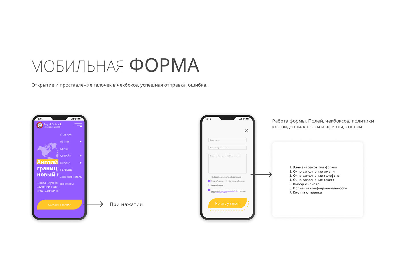 Royal School языковая школа — Изображение №20 — Интерфейсы, Брендинг на Dprofile