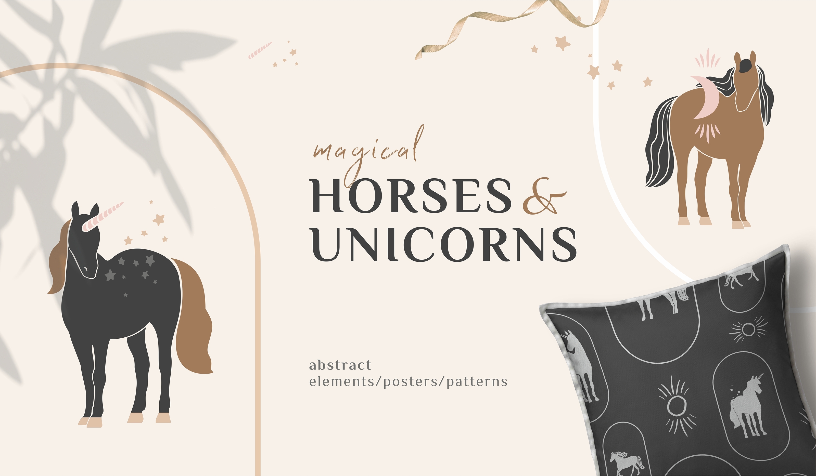 Magical horses illustration — Изображение №1 — Иллюстрация, Графика на Dprofile