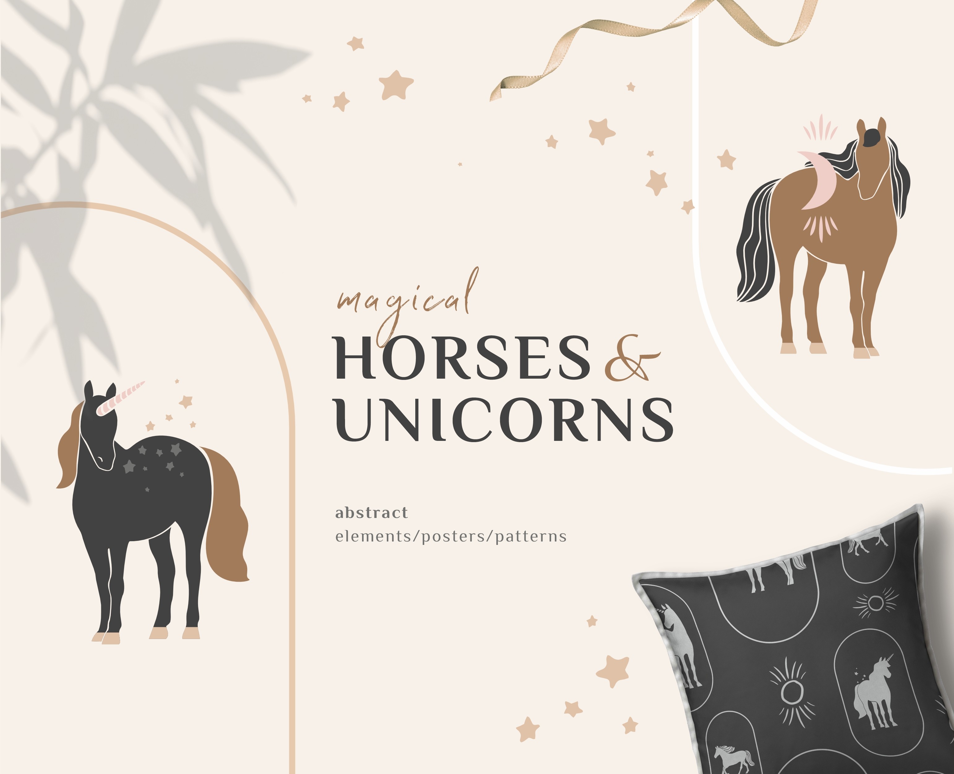 Magical horses illustration — Иллюстрация, Графика на Dprofile