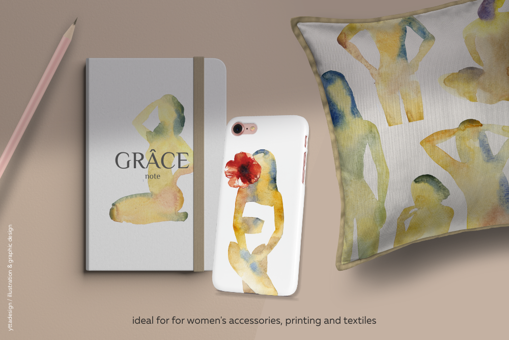 watercolor and vector woman body — Изображение №9 — Иллюстрация, Графика на Dprofile