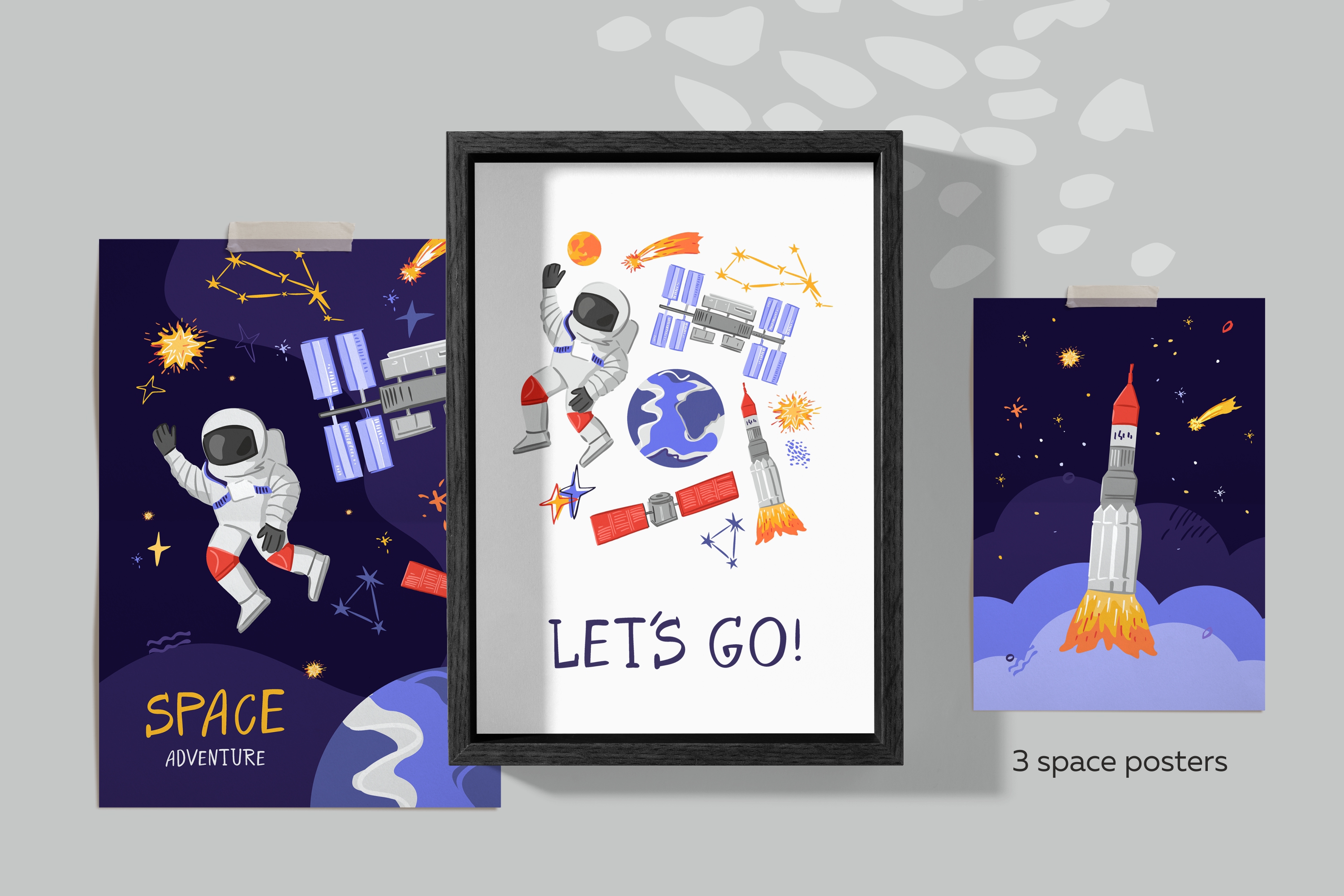 Space alphabet $ symbols — Изображение №7 — Брендинг, Иллюстрация на Dprofile