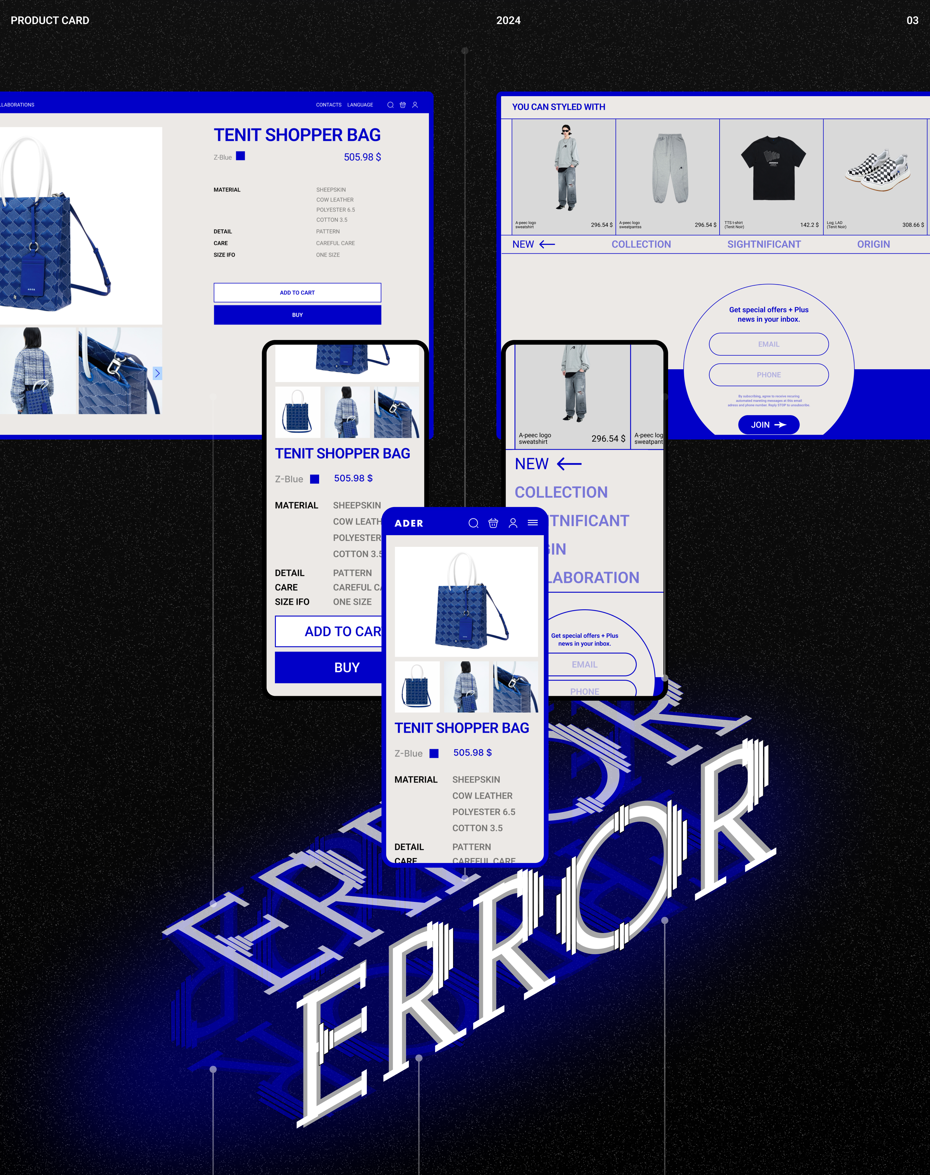 ADER ERROR E-commerce design — Изображение №7 — Интерфейсы, Маркетинг на Dprofile