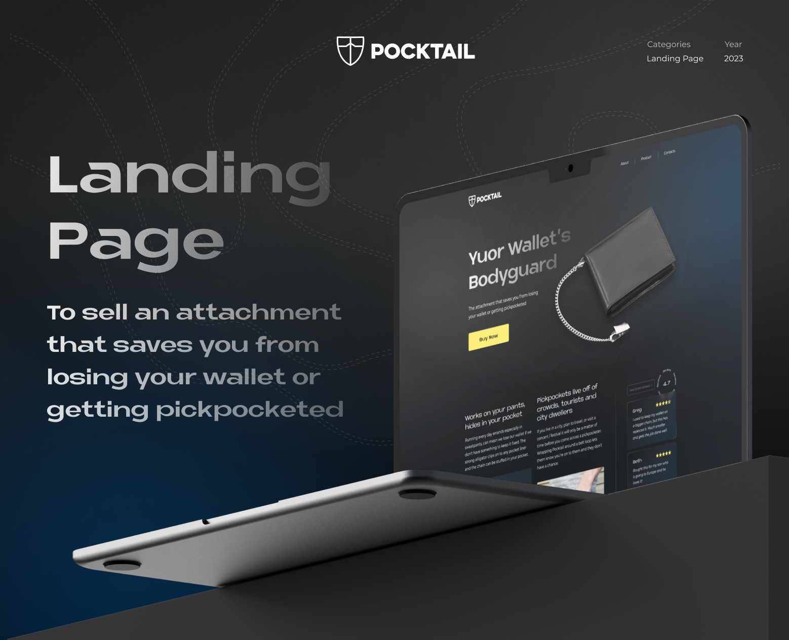 Landing Page | Wallet’s Bodyguard — Интерфейсы на Dprofile