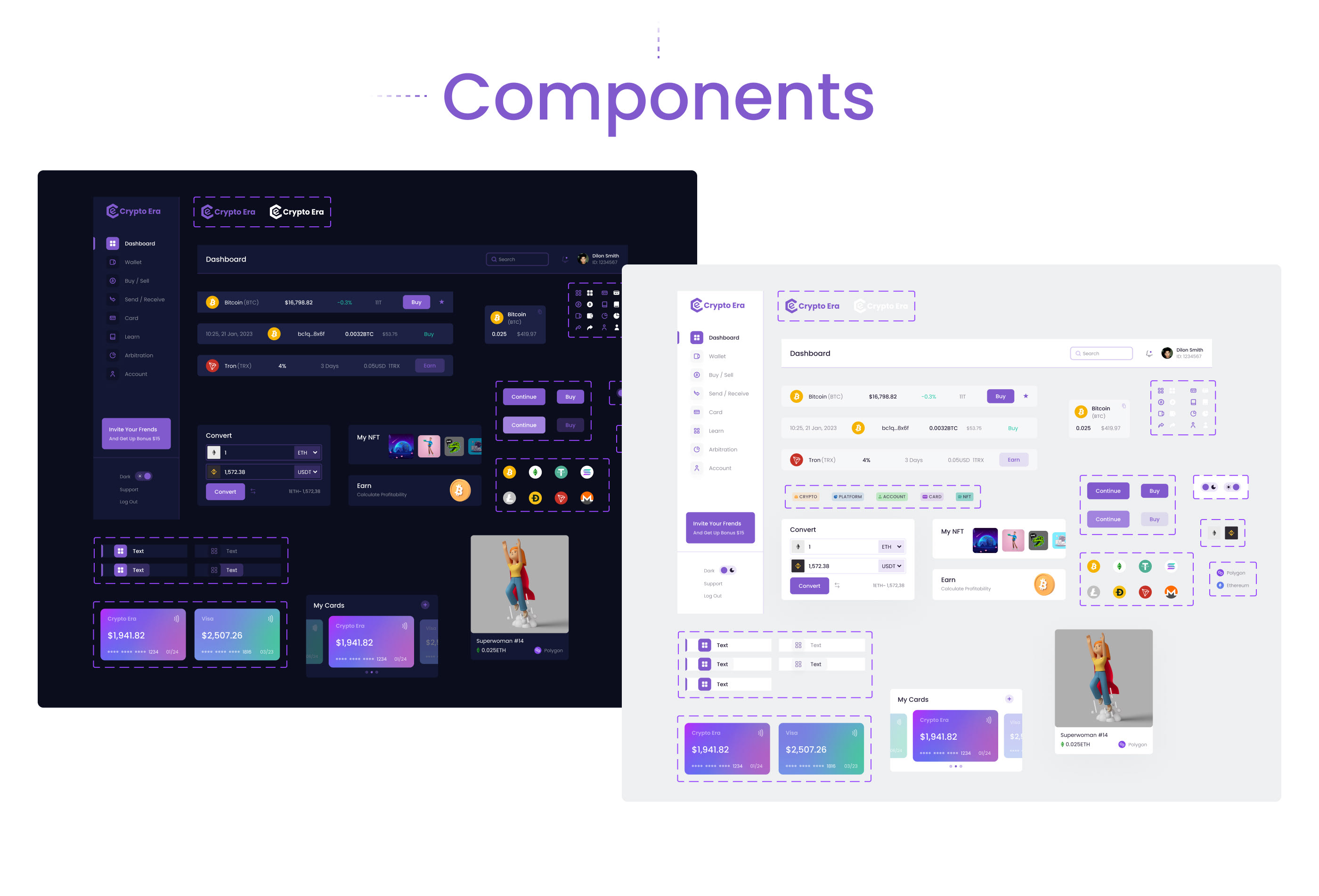 Crypto Wallet - Desktop & Mobile App — Изображение №9 — Интерфейсы на Dprofile