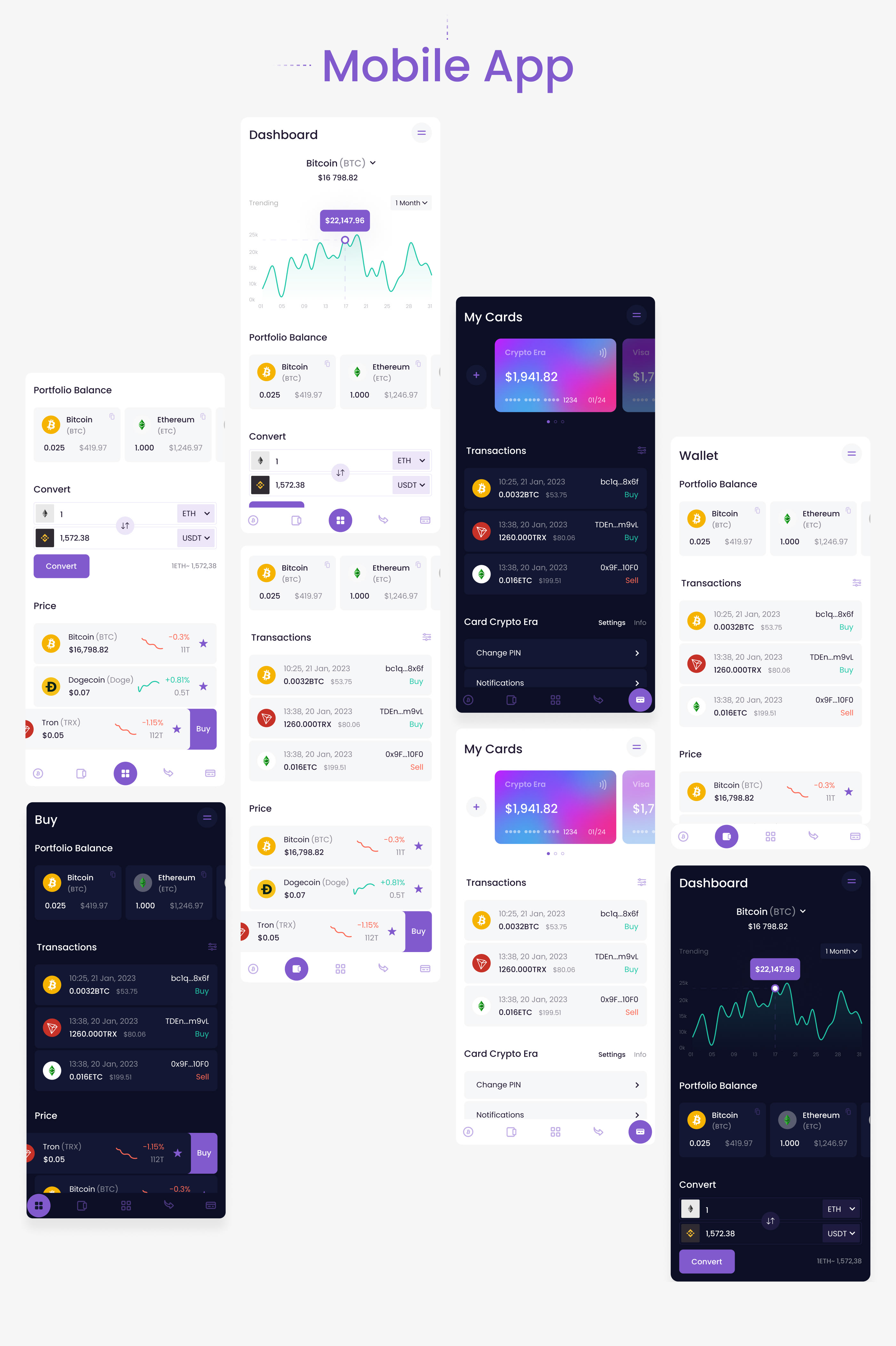 Crypto Wallet - Desktop & Mobile App — Изображение №12 — Интерфейсы на Dprofile