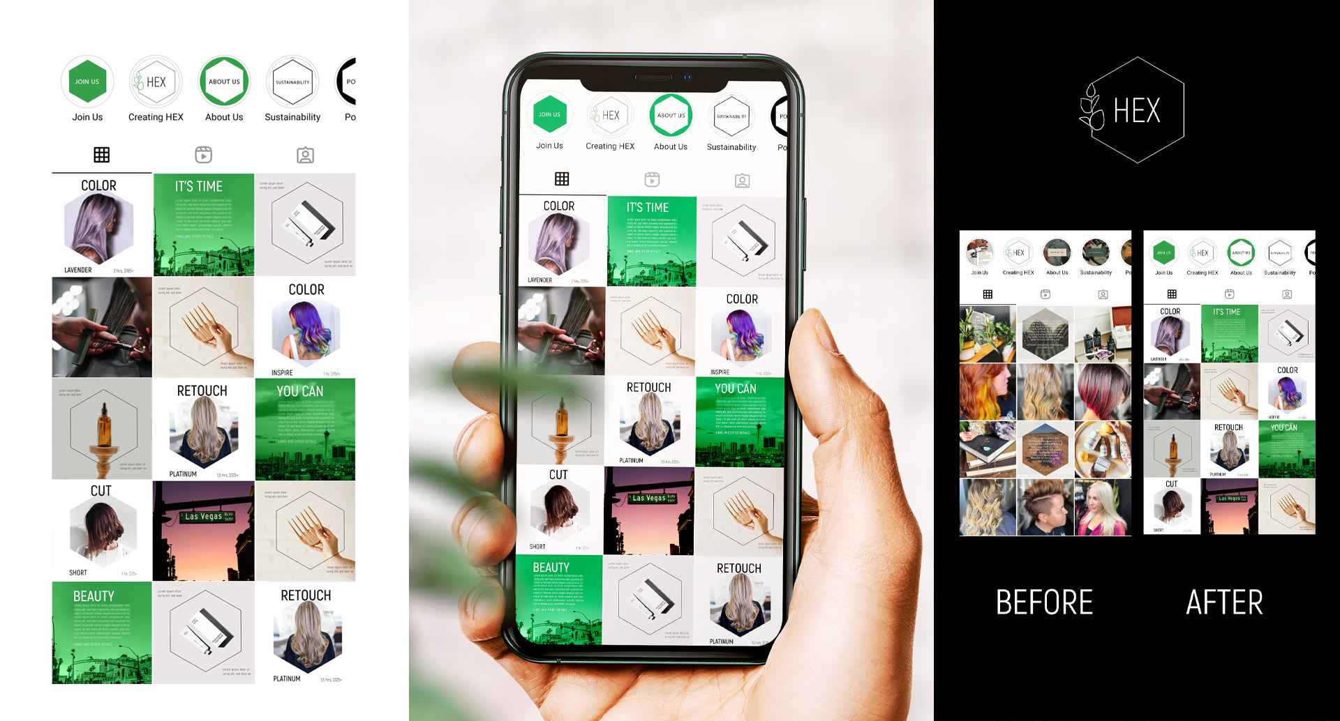Sustainable Hair Studio Brand identity & Art Direction — Изображение №14 — Брендинг на Dprofile