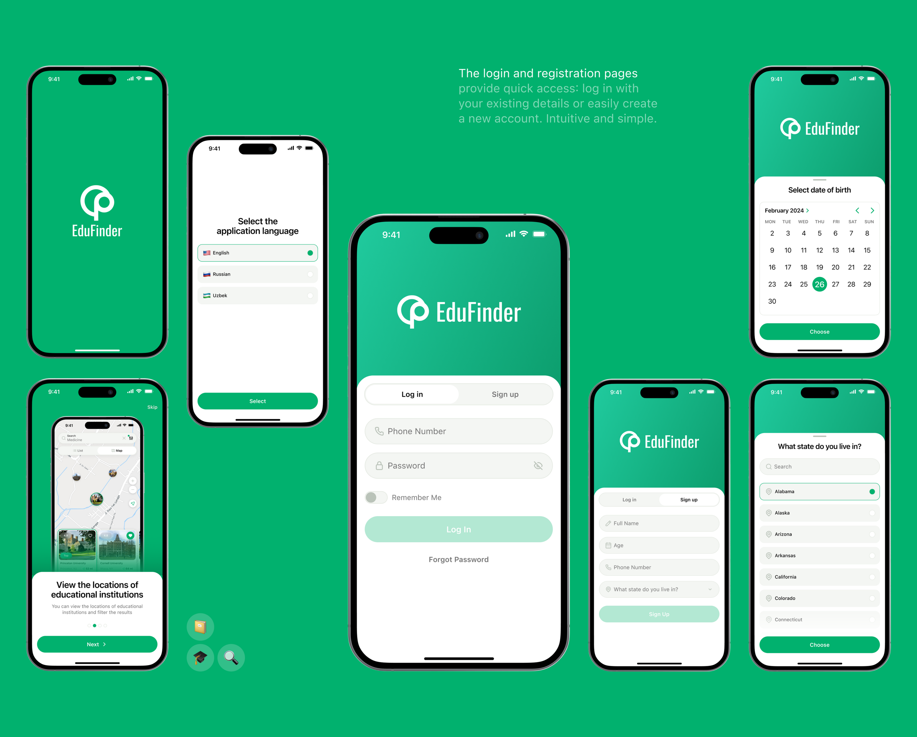 EduFinder | Поиск учебных заведений — Изображение №9 — Интерфейсы, Брендинг на Dprofile