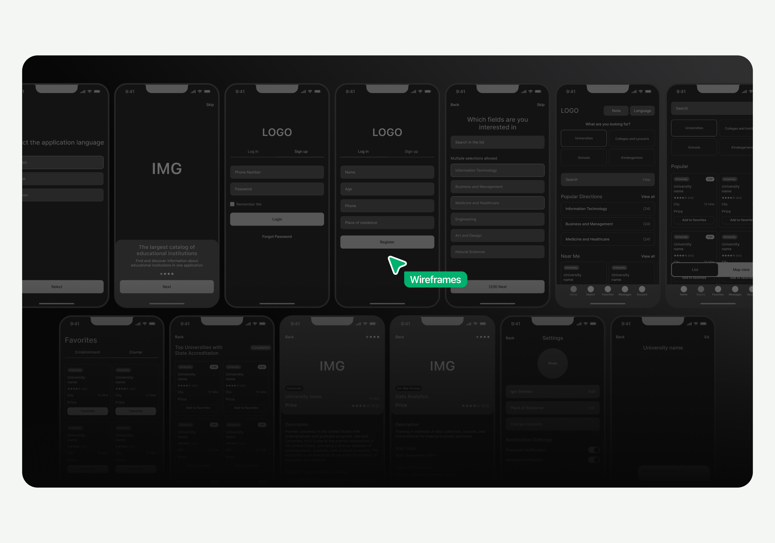 EduFinder | Поиск учебных заведений — Изображение №13 — Интерфейсы, Брендинг на Dprofile