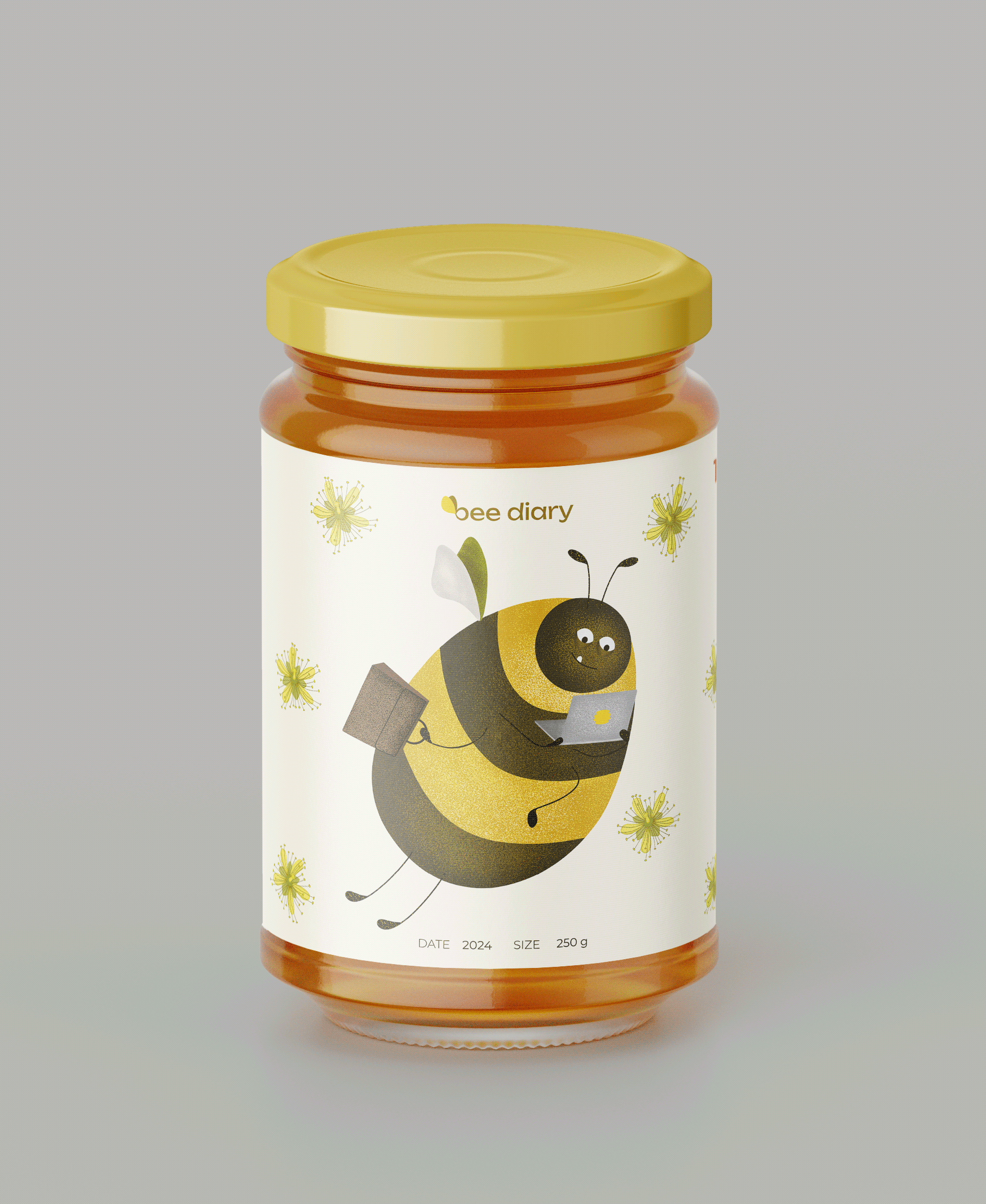 Bee Diary | дизайн упаковки меда | иллюстрации — Изображение №21 — Брендинг на Dprofile