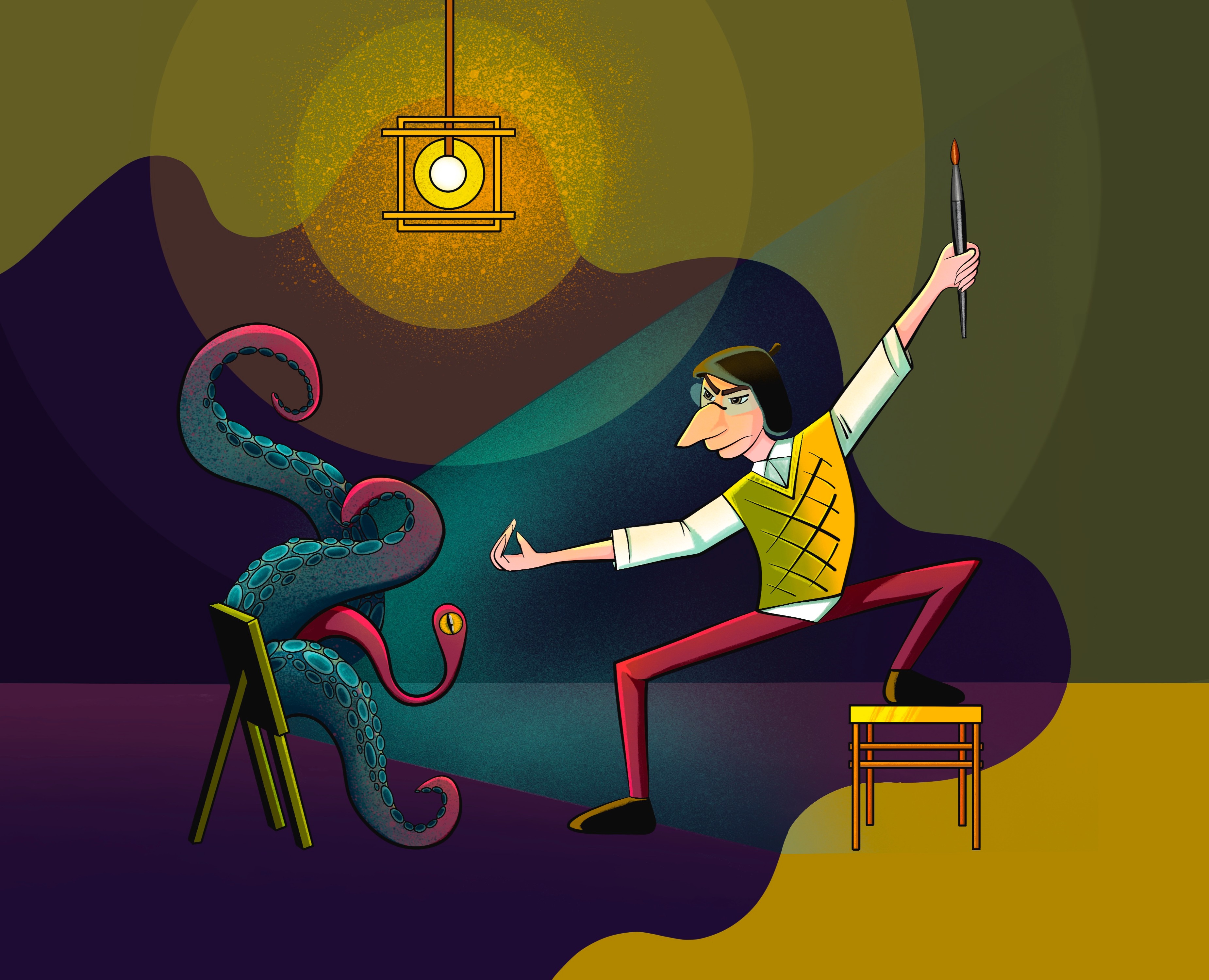 Crazy Colors. Aerosol paints. Packaging design — Брендинг, Иллюстрация на Dprofile