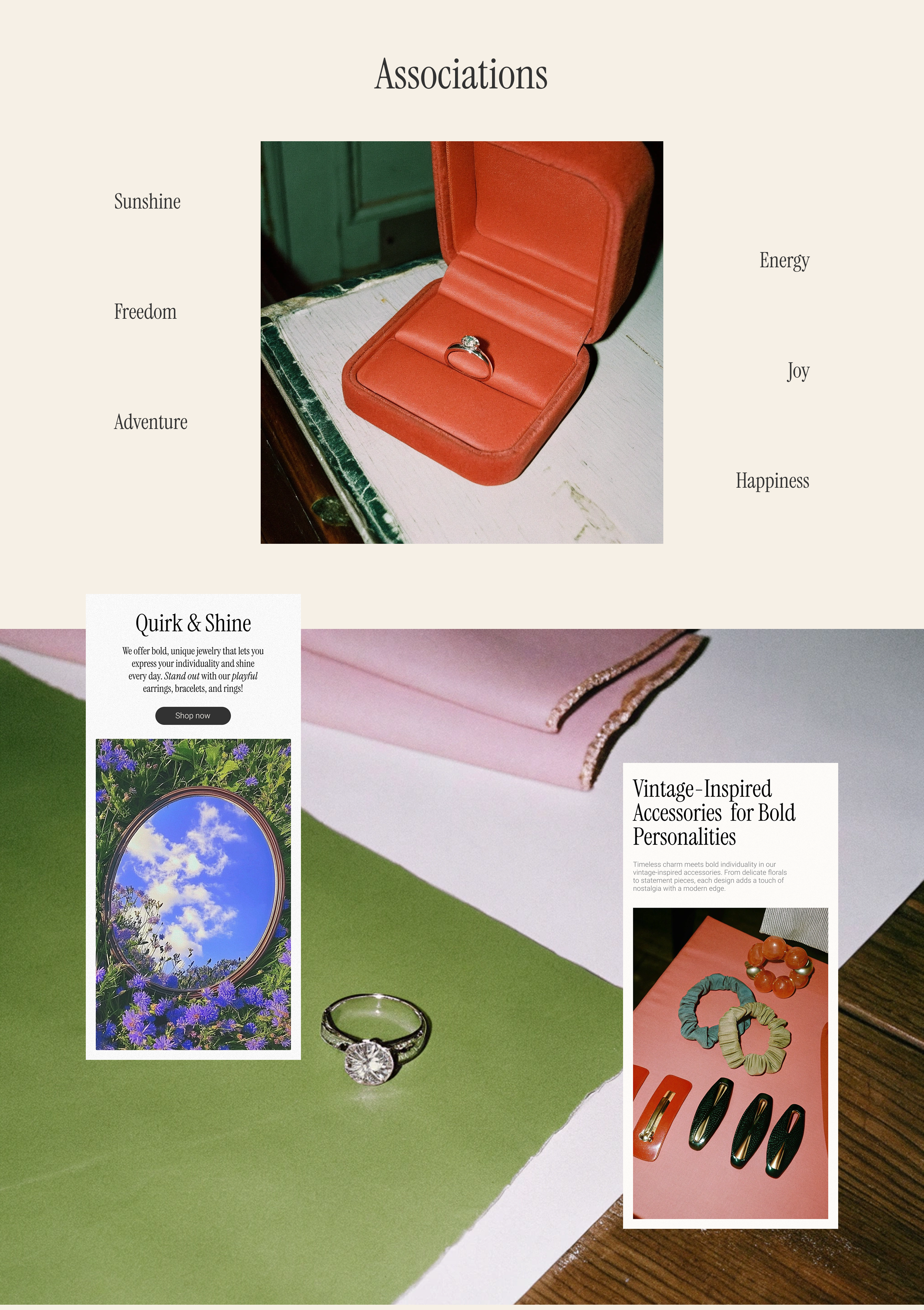 Vintage Accessories Shop | E-commerce — Изображение №2 — Интерфейсы на Dprofile