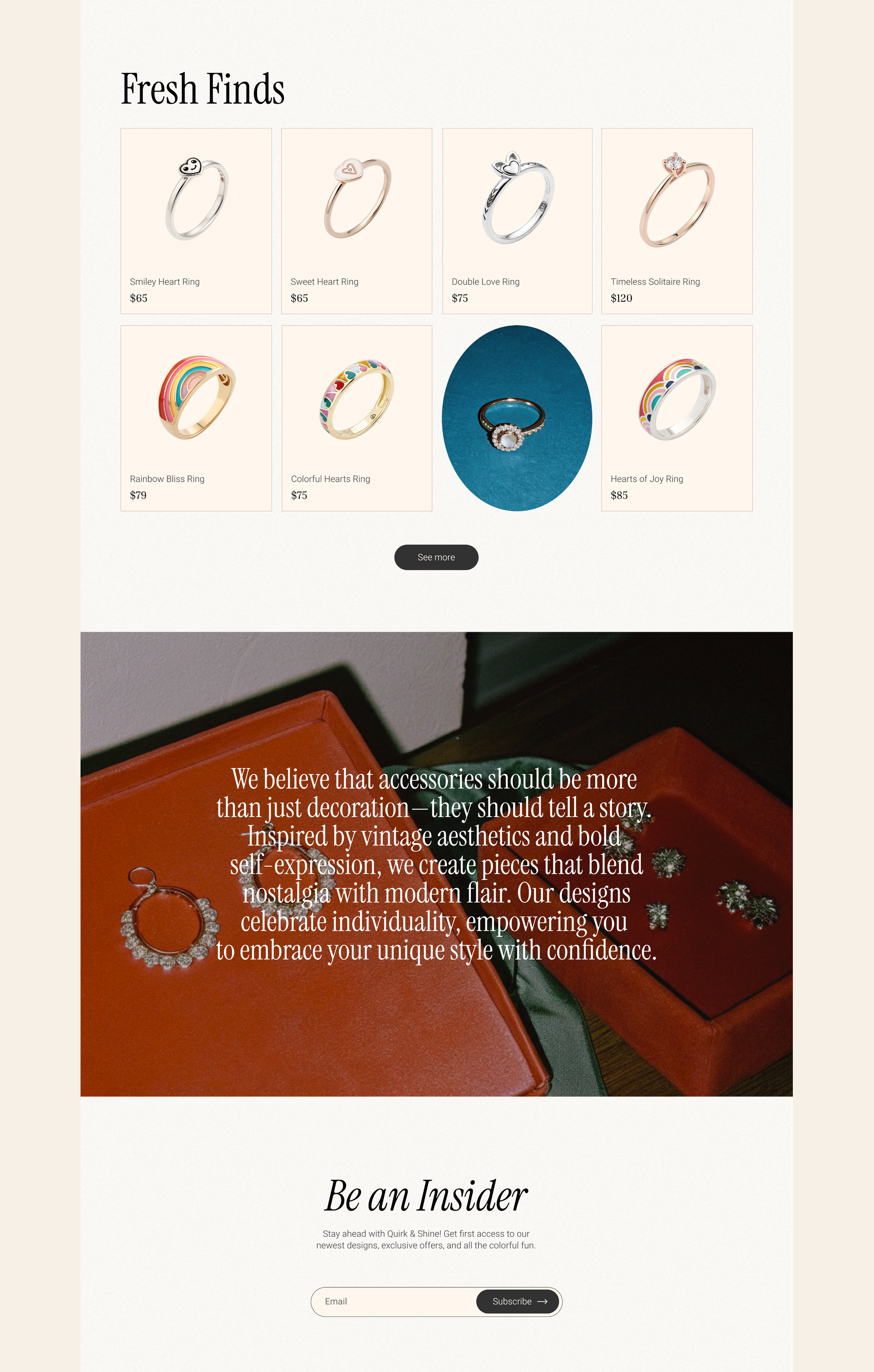 Vintage Accessories Shop | E-commerce — Изображение №4 — Интерфейсы на Dprofile