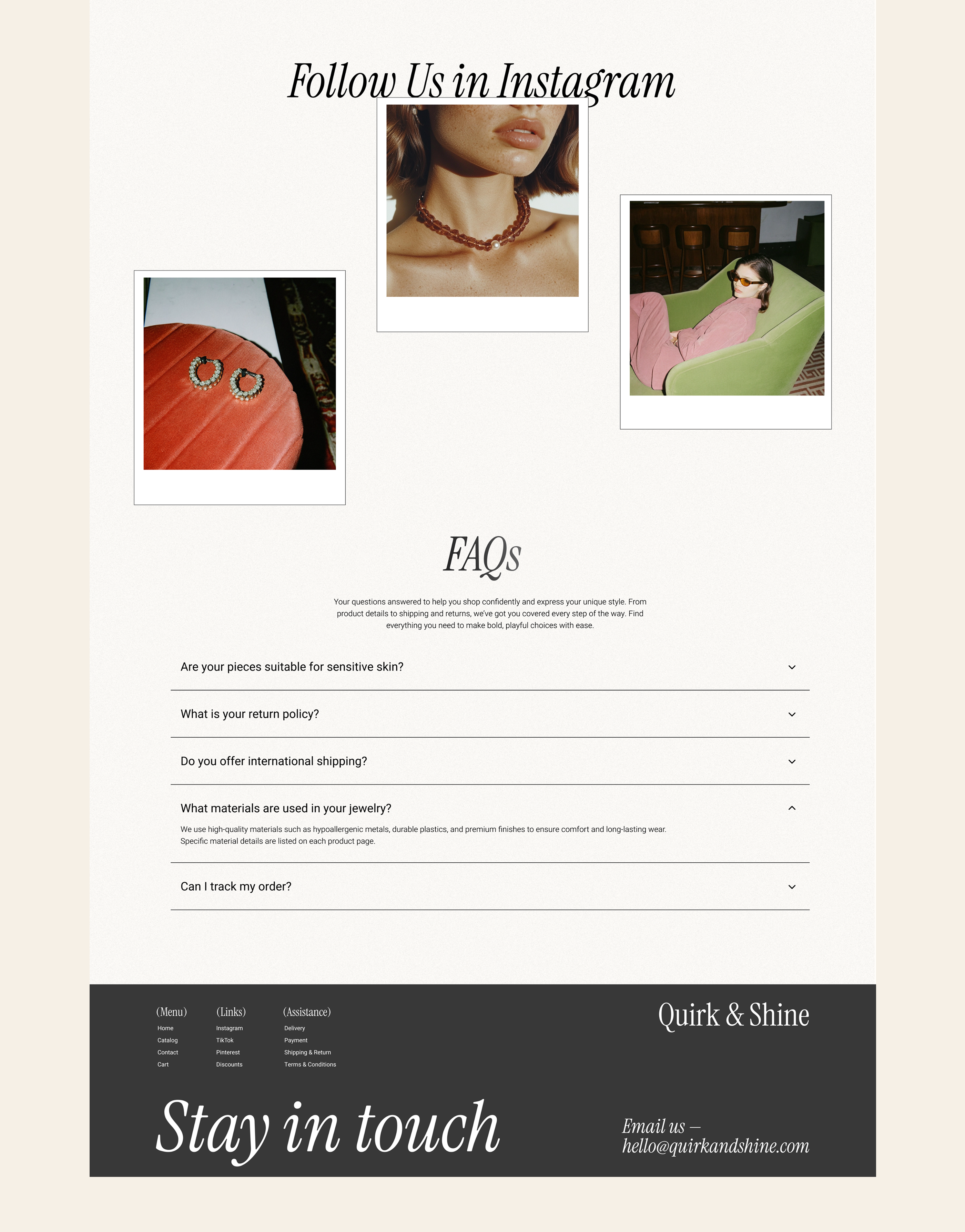 Vintage Accessories Shop | E-commerce — Изображение №5 — Интерфейсы на Dprofile