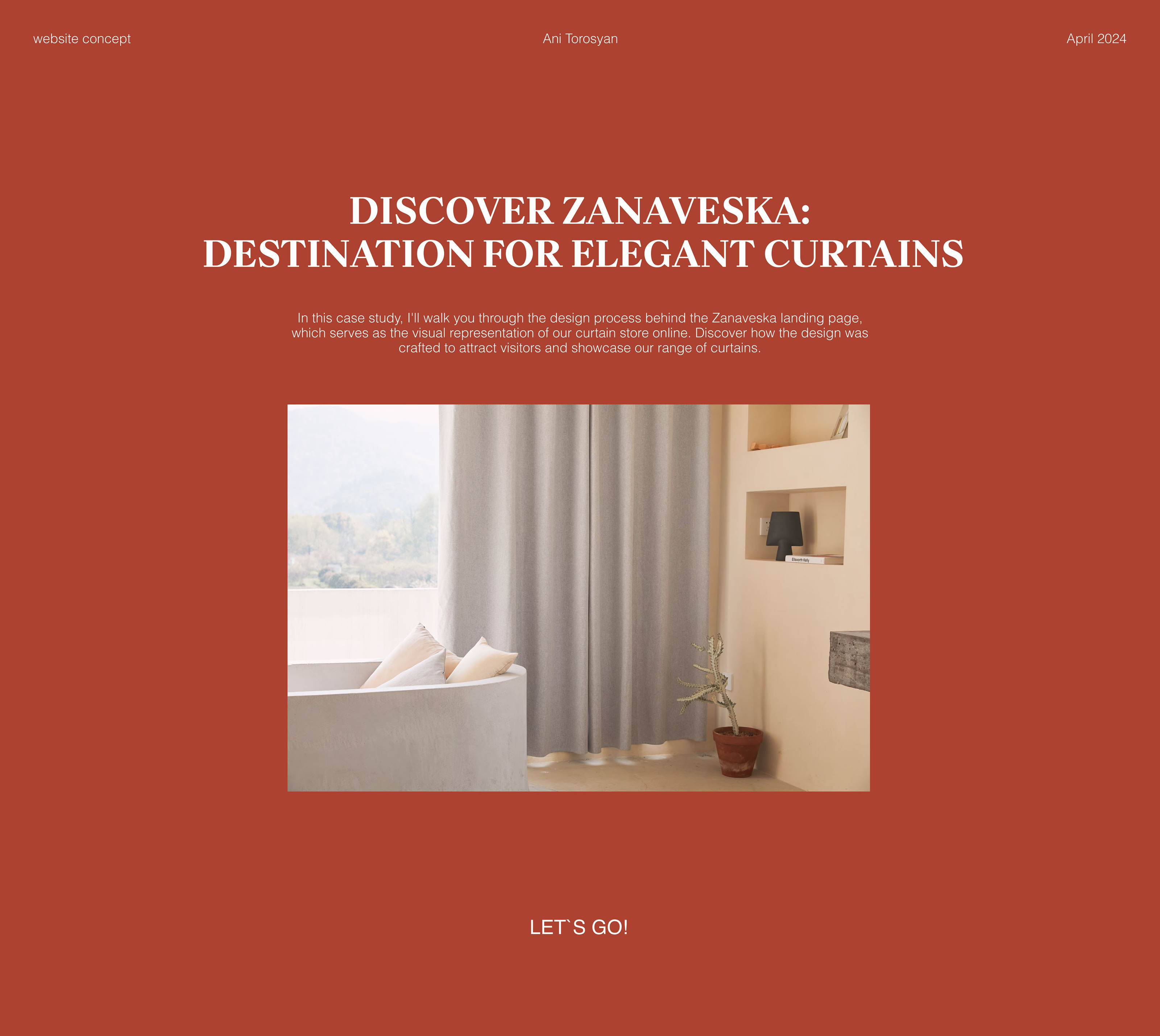 Zanaveska | website design — Изображение №1 — Интерфейсы, Анимация на Dprofile
