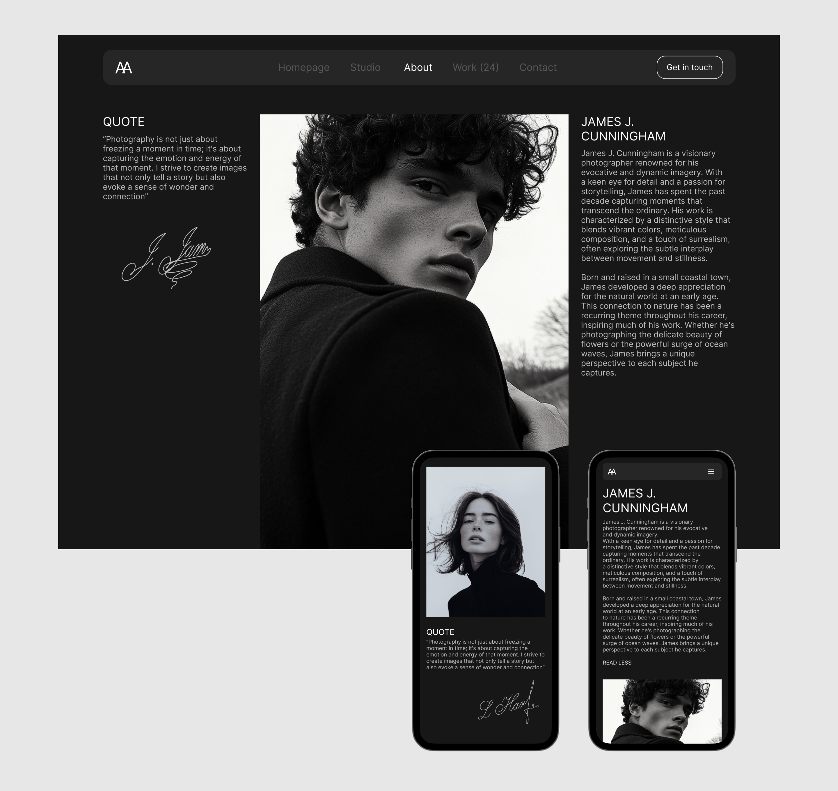 Сайт фотостудии | Photography Studio Website — Изображение №9 — Интерфейсы на Dprofile