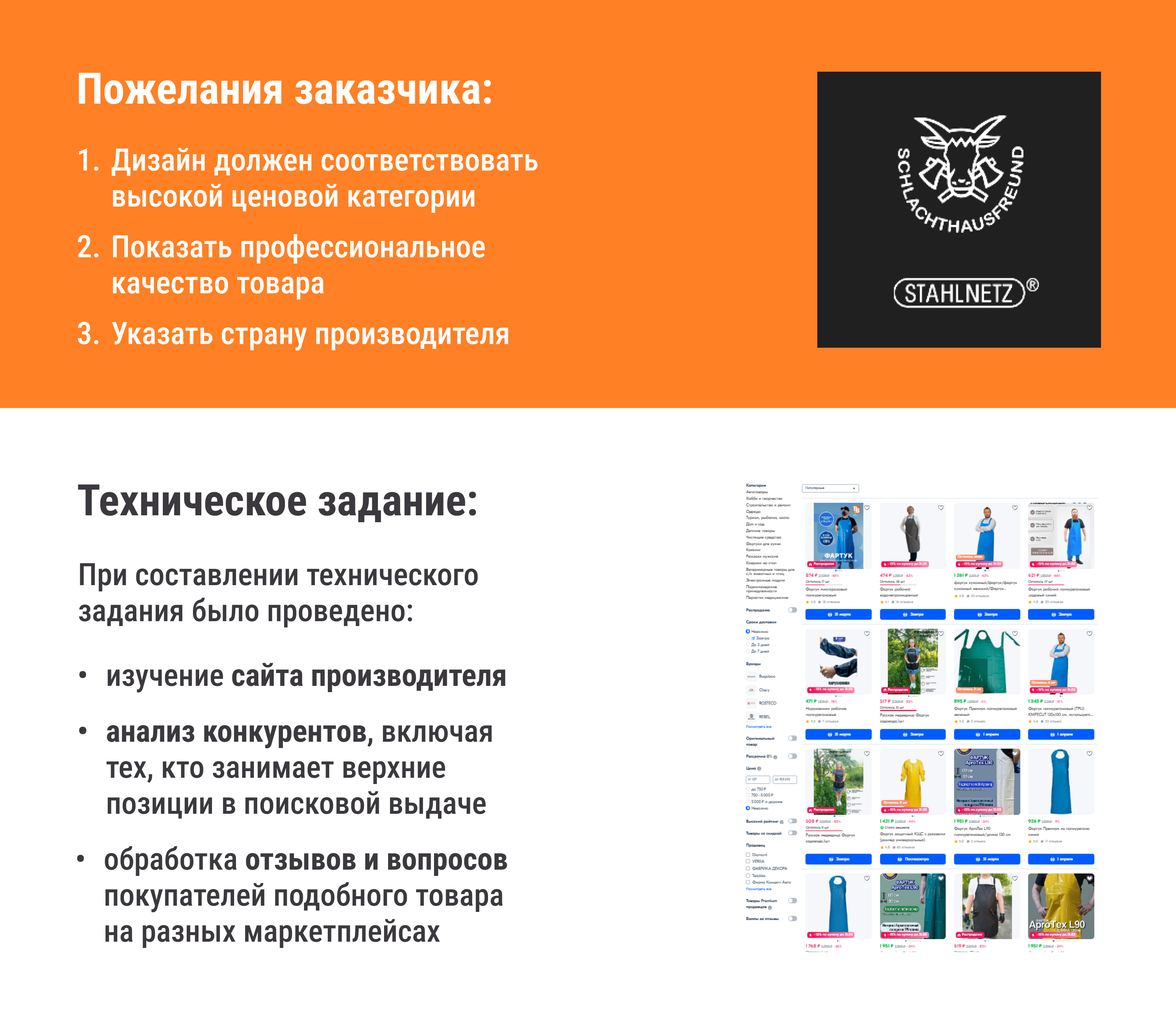 Дизайн карточки товара "Фартук" — Изображение №2 — Маркетинг на Dprofile