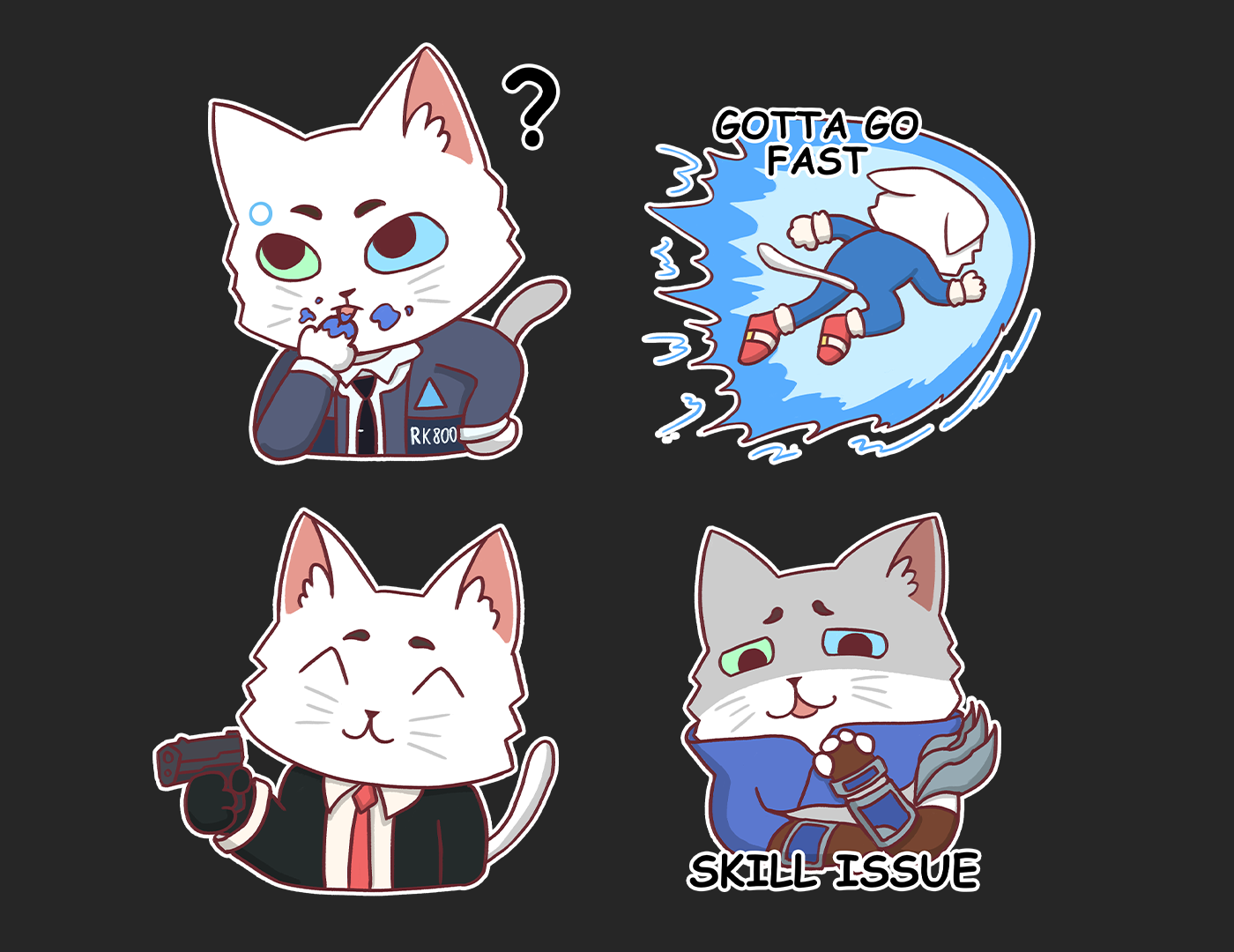 Gamer Cat | Telegram Sticker Pack — Изображение №6 — Иллюстрация на Dprofile