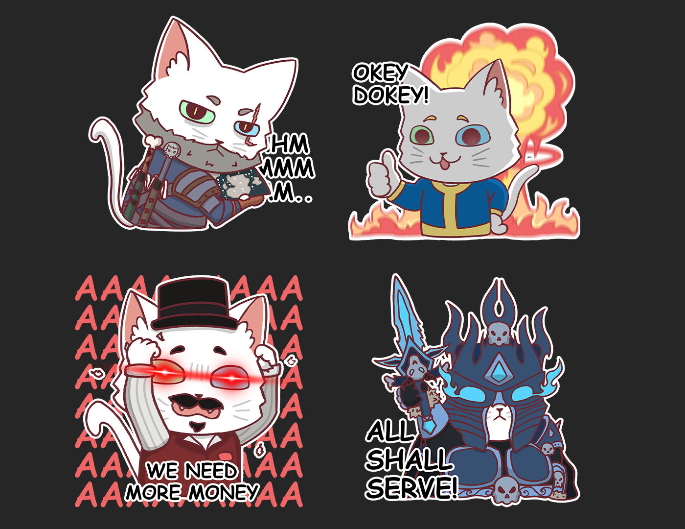 Gamer Cat | Telegram Sticker Pack — Изображение №2 — Иллюстрация на Dprofile