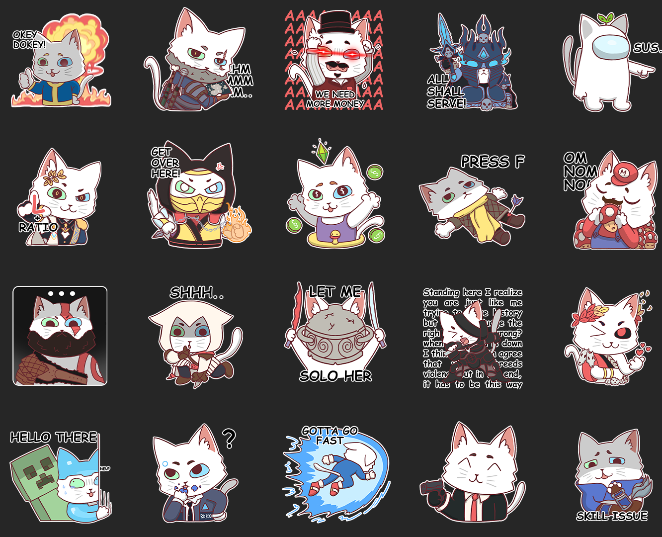 Gamer Cat | Telegram Sticker Pack на Dprofile
