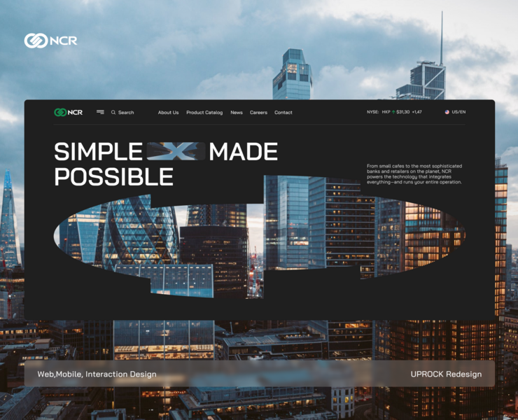 NCR - Corporate website — Интерфейсы, Анимация на Dprofile