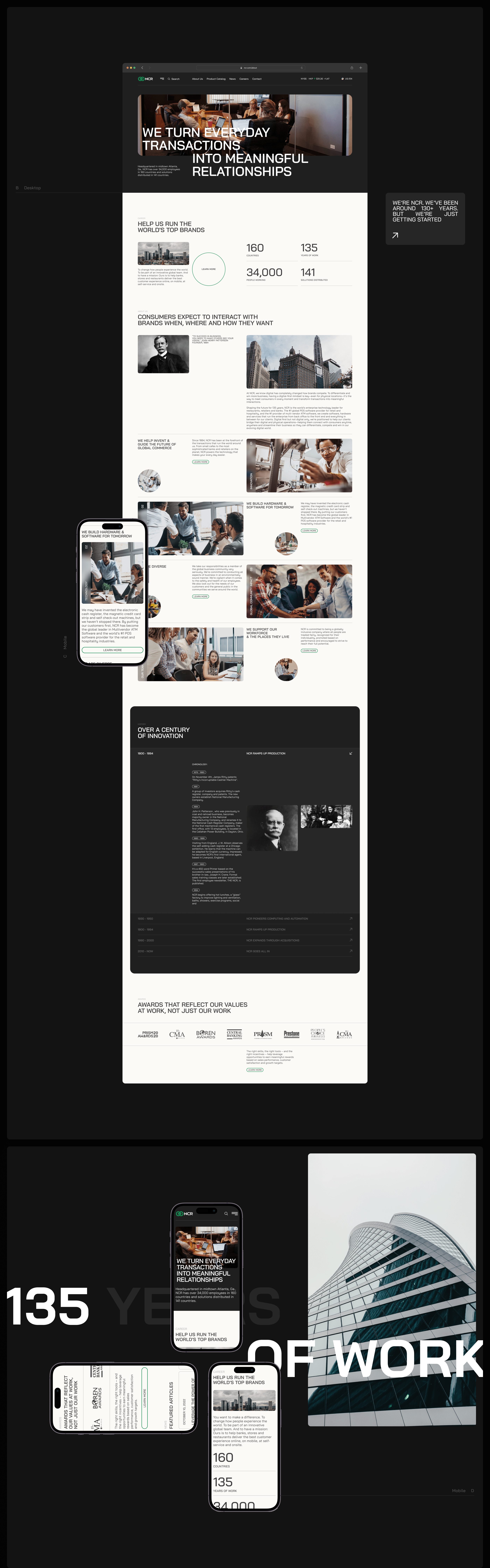 NCR - Corporate website — Изображение №5 — Интерфейсы, Анимация на Dprofile