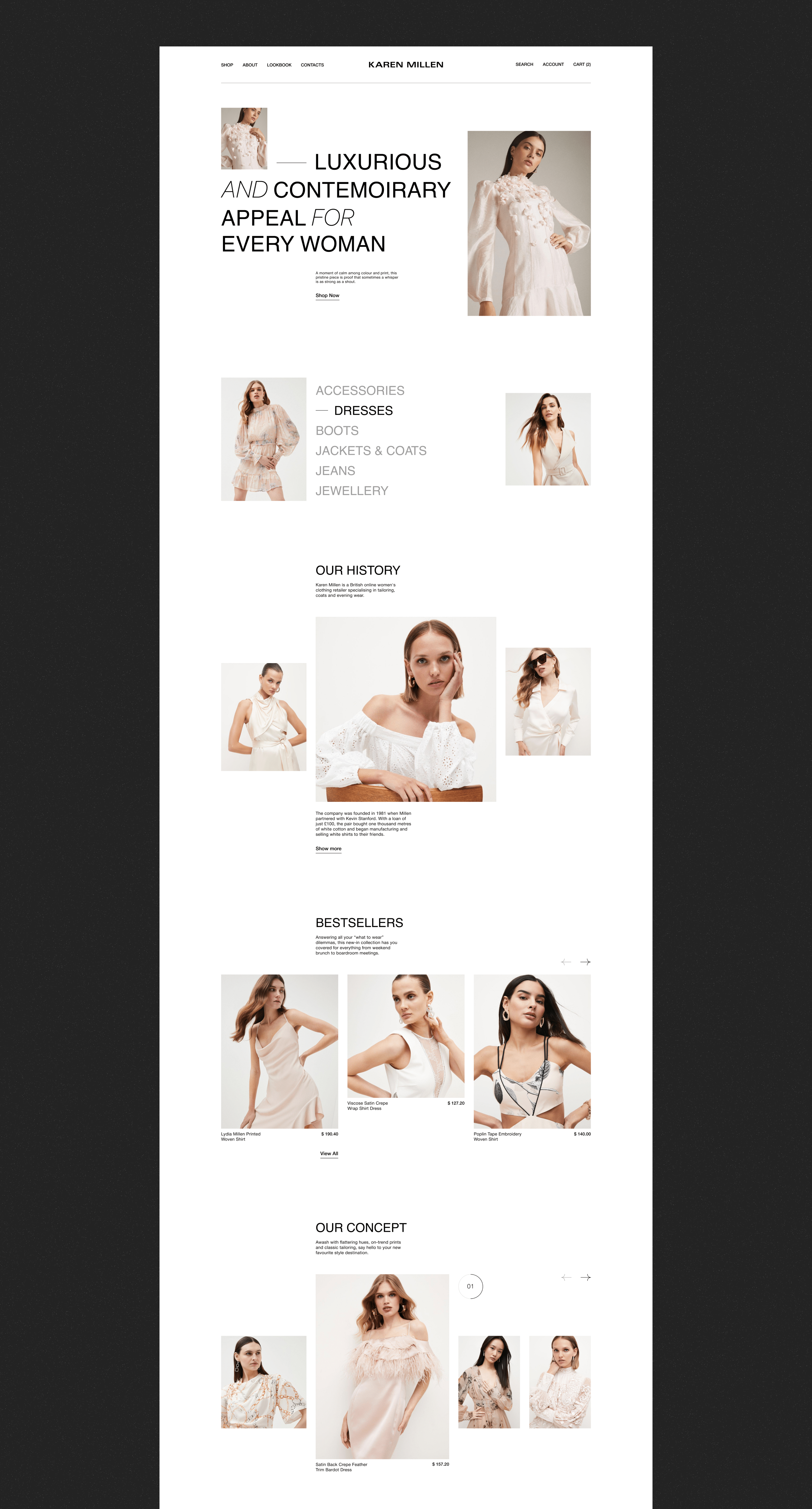 KAREN MILLEN | E-commerce Redesign — Изображение №2 — Интерфейсы на Dprofile