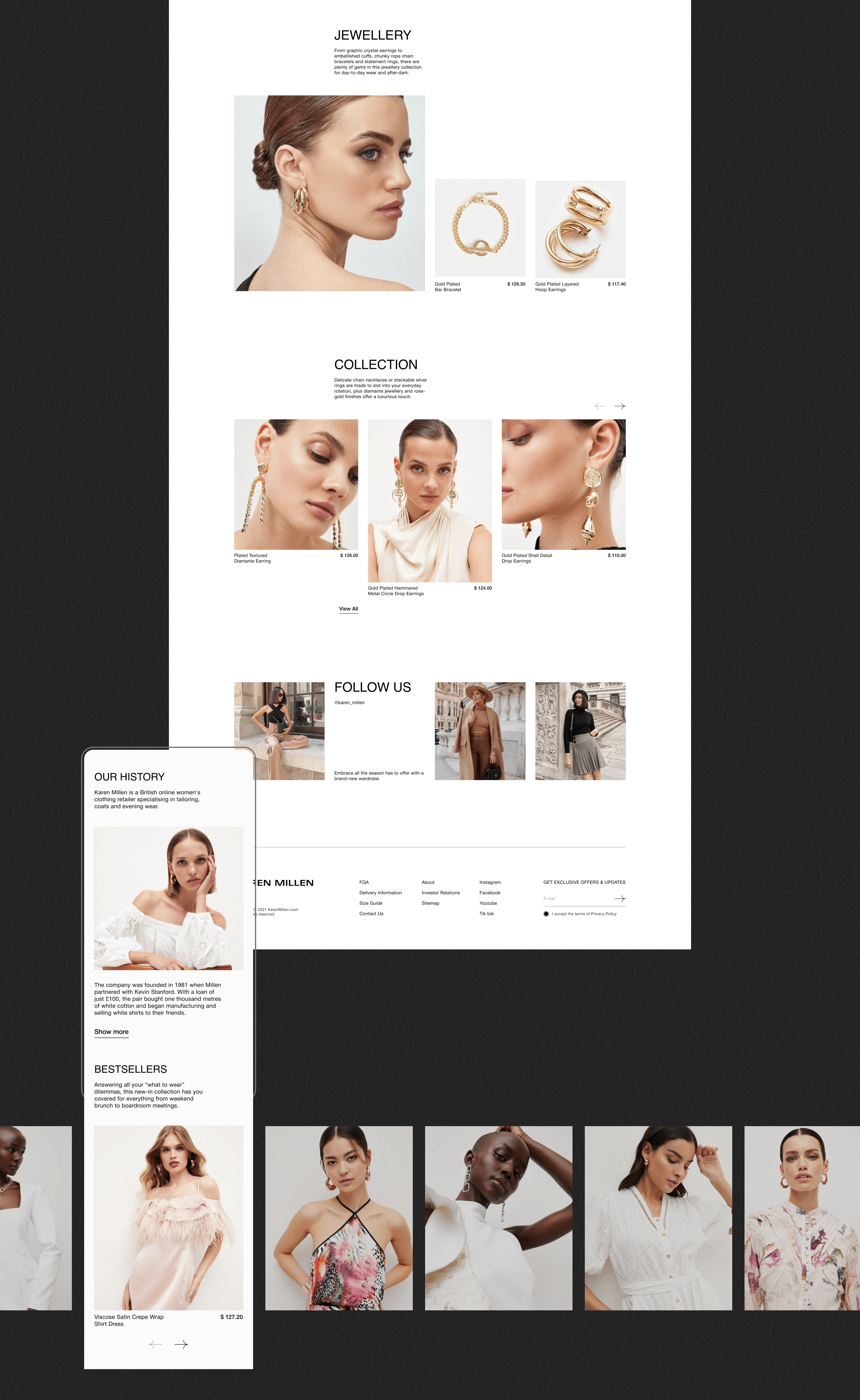 KAREN MILLEN | E-commerce Redesign — Изображение №3 — Интерфейсы на Dprofile