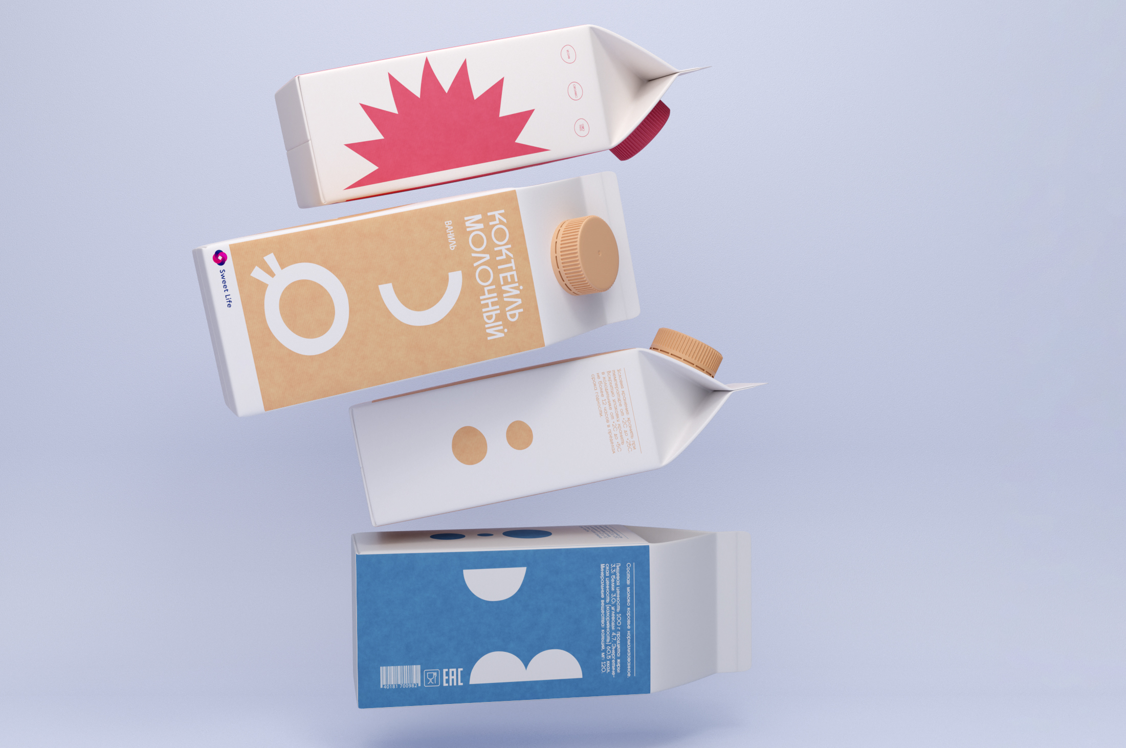 Концепция упаковки детской молочной продукции Sweet Life — Изображение №6 — Брендинг на Dprofile