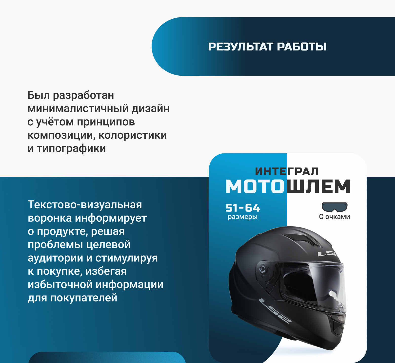 Инфографика. Дизайн карточки товара | Мотошлем — Изображение №4 — Графика, Маркетинг на Dprofile