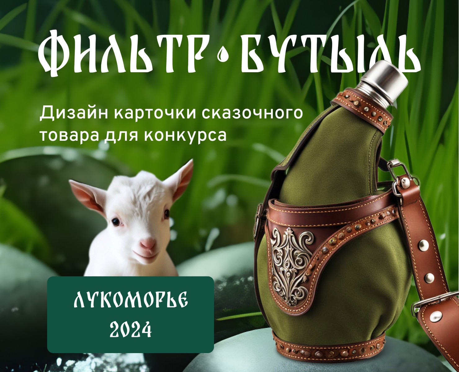 Дизайн карточки сказочного товара Фильтр-бутыль — Графика, Маркетинг на Dprofile
