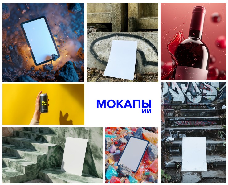 ИИ Мокапы 2024 — Графика, 3D на Dprofile