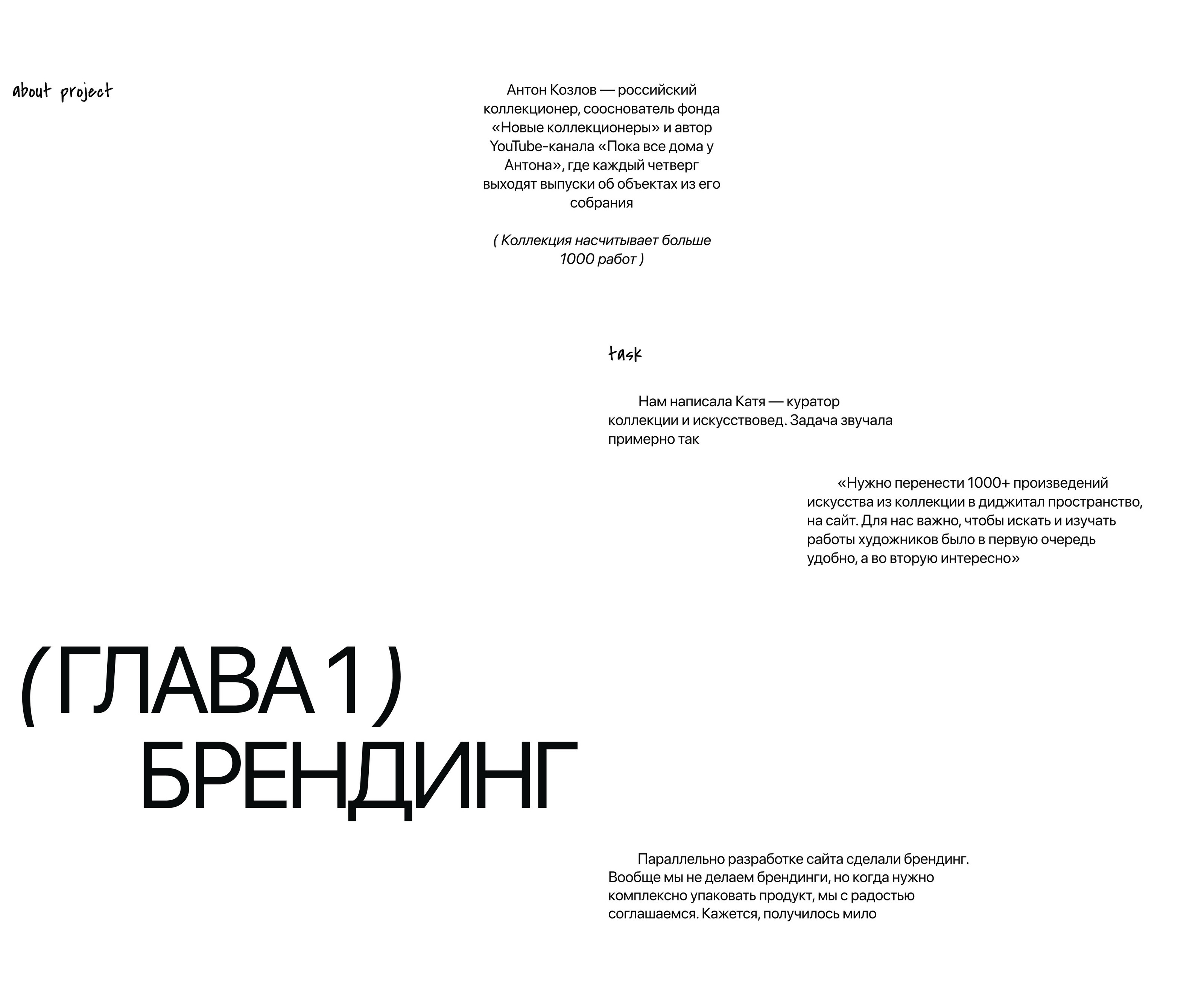 Коллекция Антона Козлова — Сайт и Брендинг — Изображение №5 — Интерфейсы, Брендинг на Dprofile