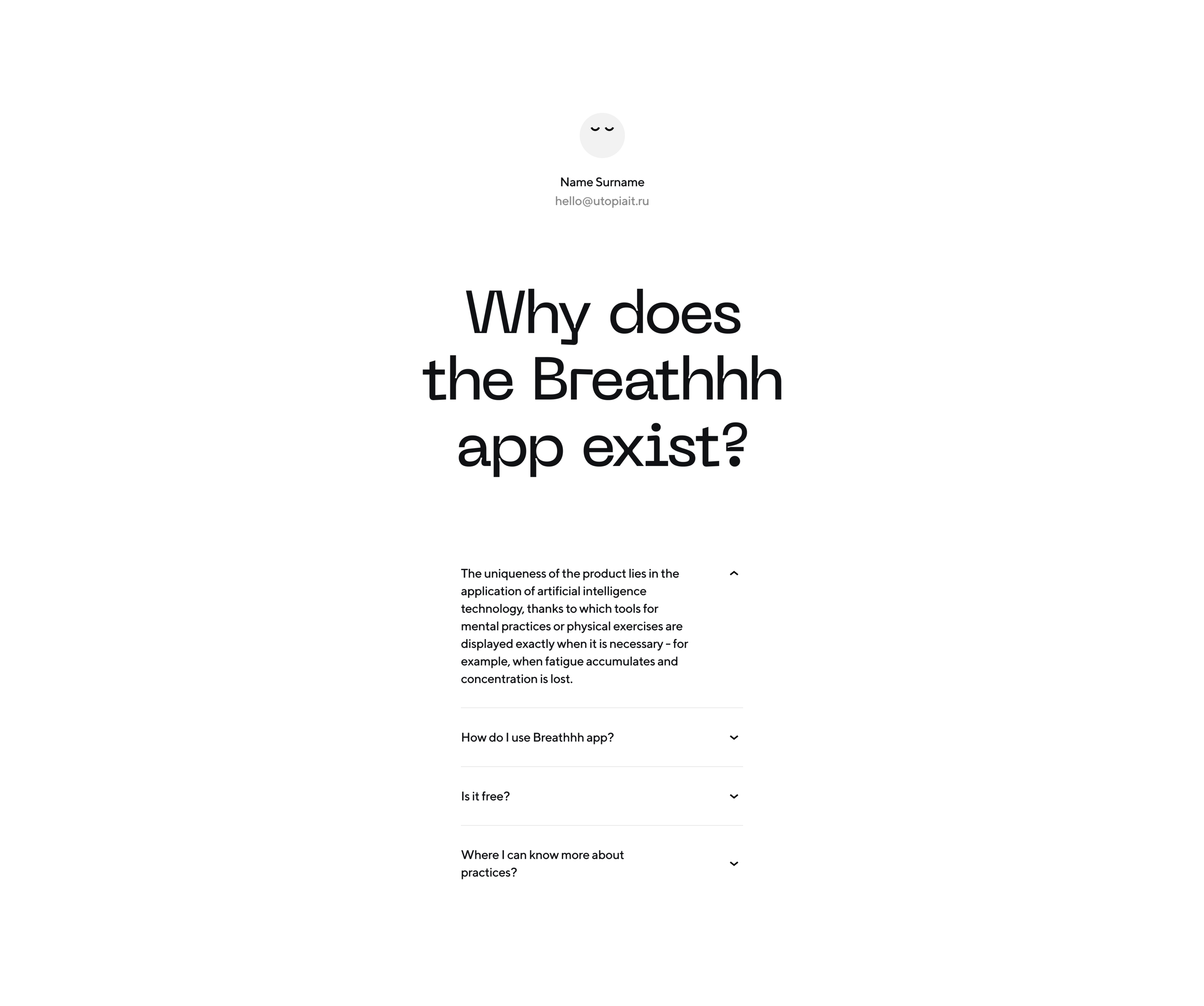 Breathhh — Wellbeing Mobile App & Website — Изображение №11 — Интерфейсы, Анимация на Dprofile