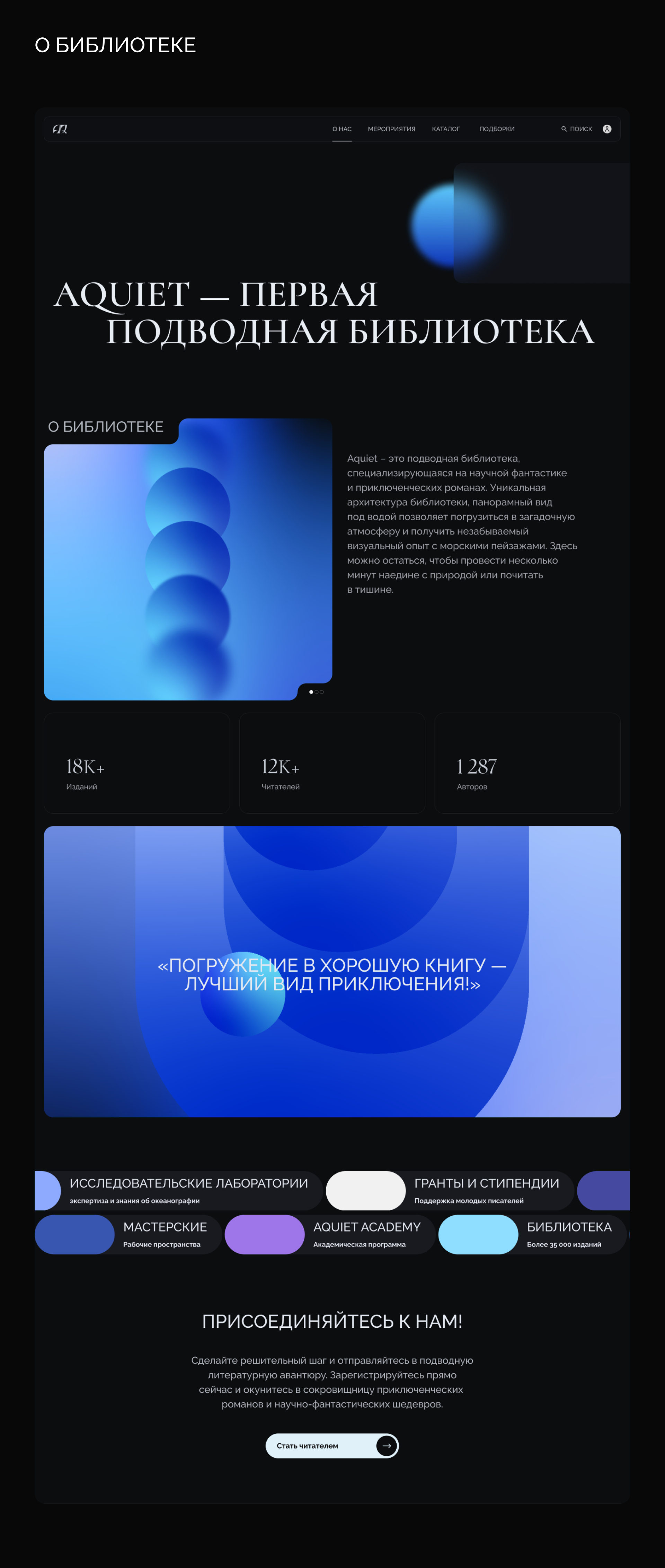 AQUIET | Brand & web design — Изображение №12 — Интерфейсы, Брендинг на Dprofile