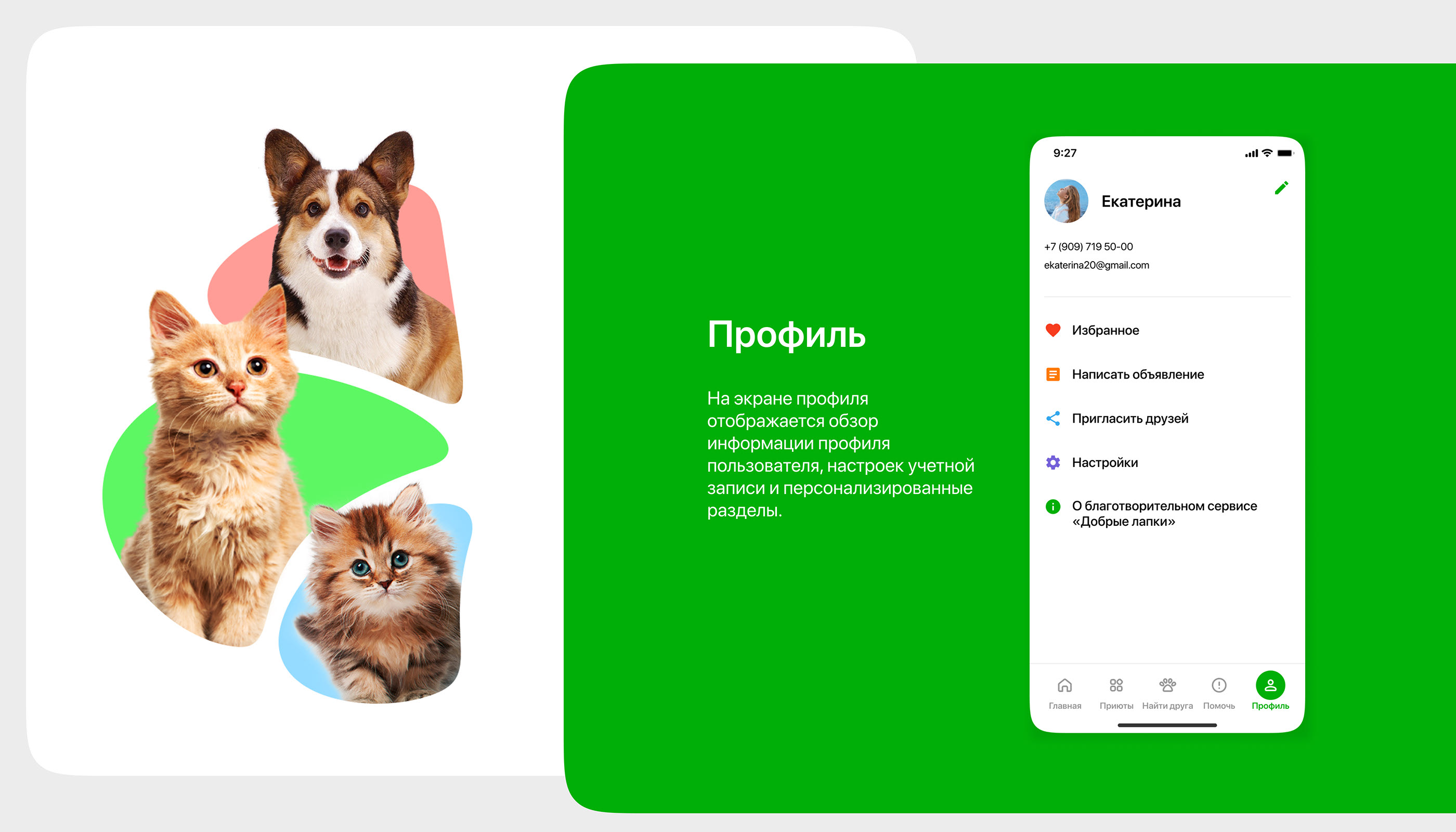 Добрые лапки. Сервис для продвижения приютов животных — Изображение №10 — Интерфейсы на Dprofile