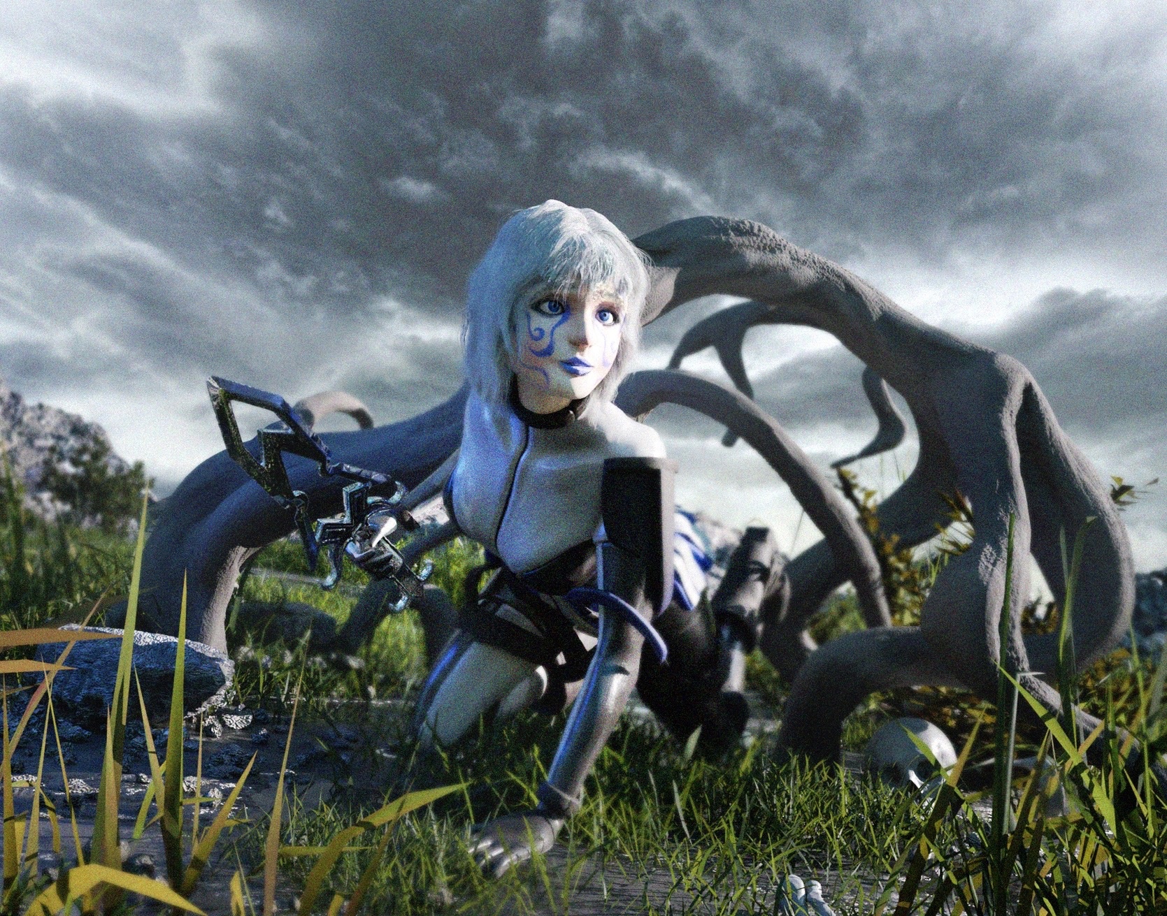 3D модель и иллюстрация в стиле mass effect — Изображение №1 — 3D на Dprofile