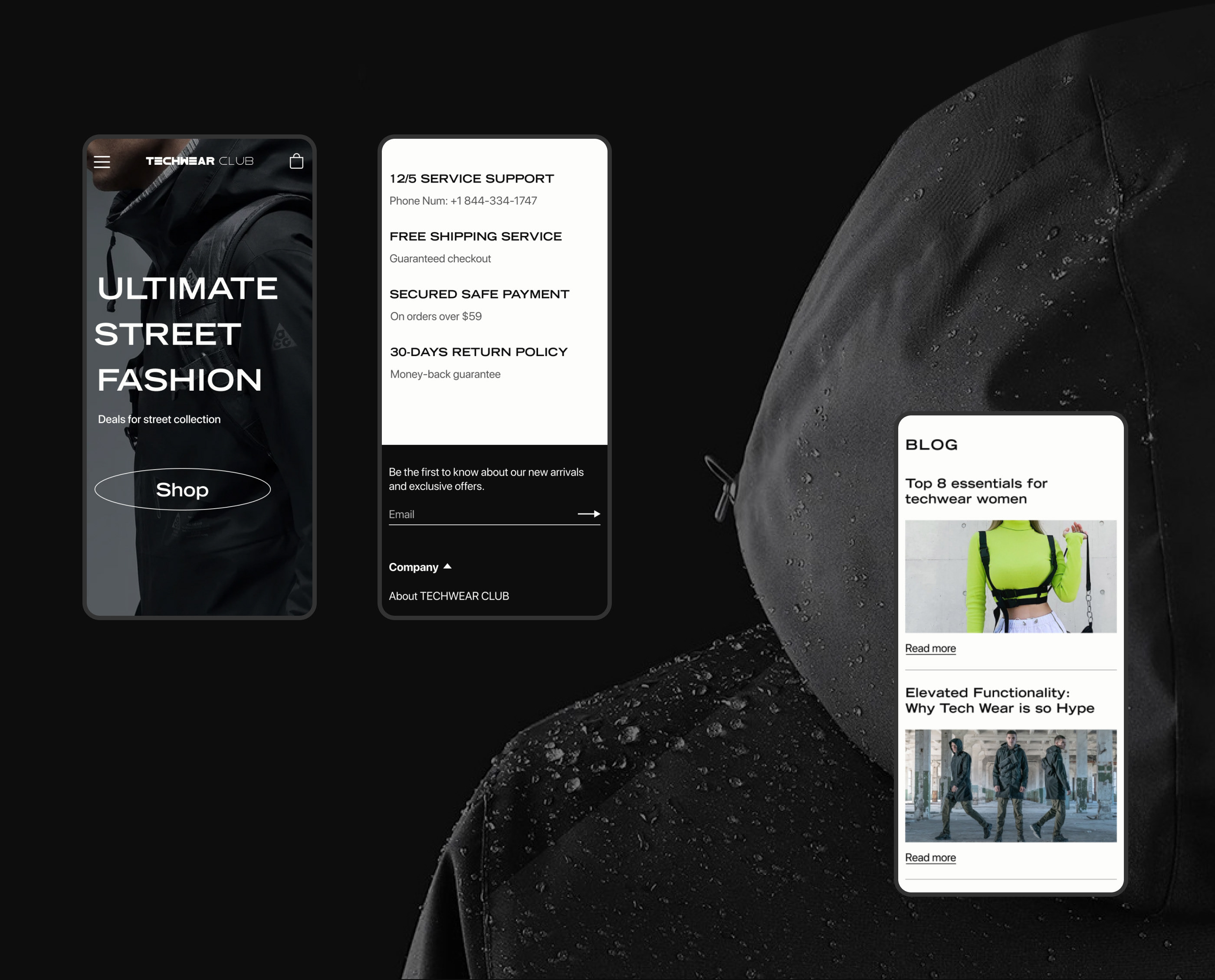 Techwear Club | E-commerce redesign — Изображение №6 — Интерфейсы на Dprofile