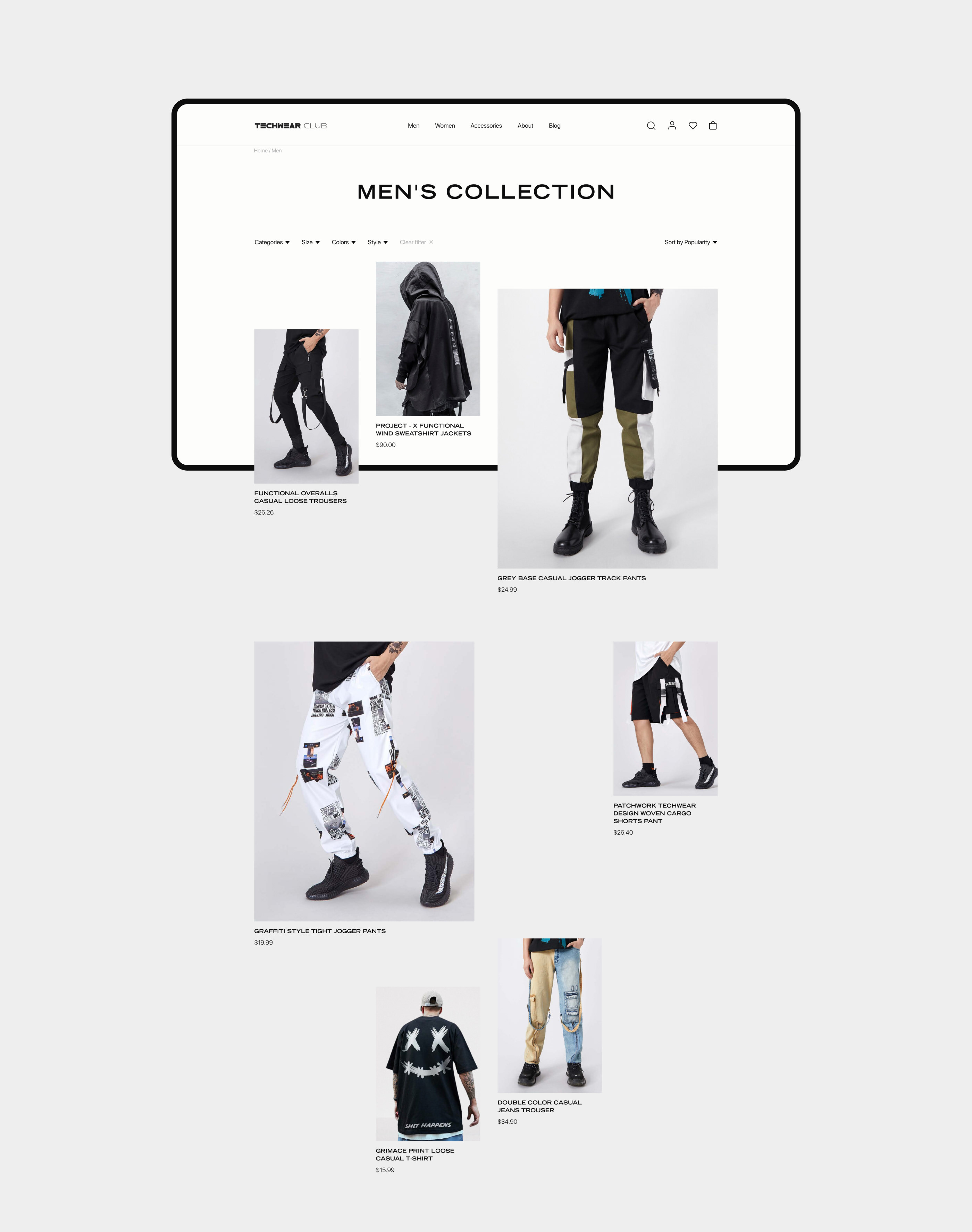 Techwear Club | E-commerce redesign — Изображение №7 — Интерфейсы на Dprofile