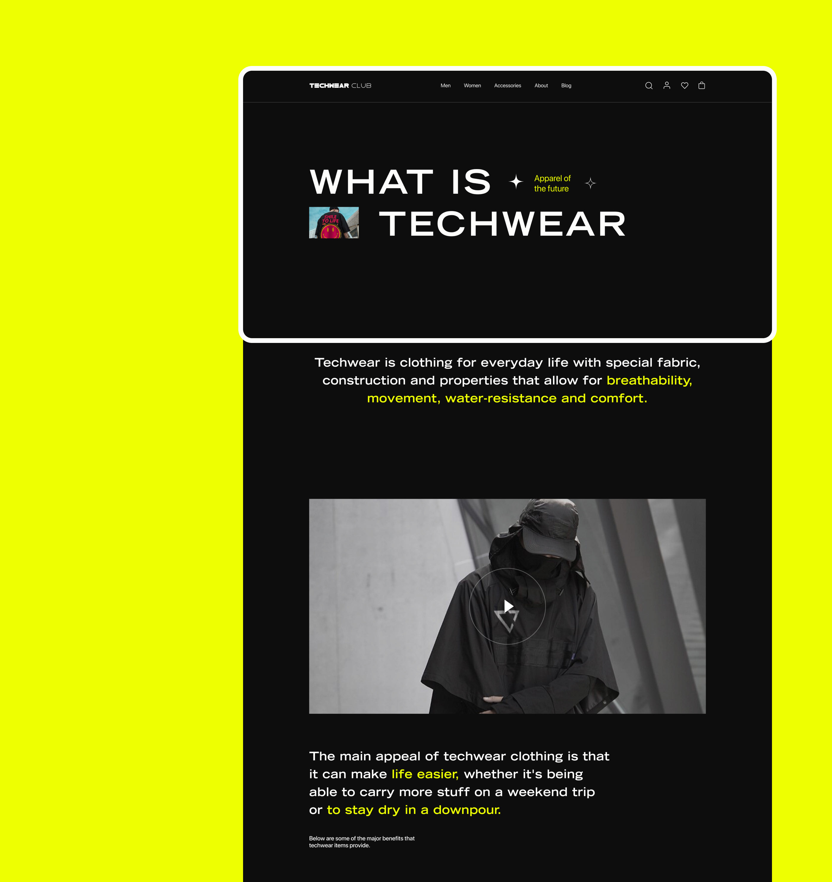 Techwear Club | E-commerce redesign — Изображение №10 — Интерфейсы на Dprofile