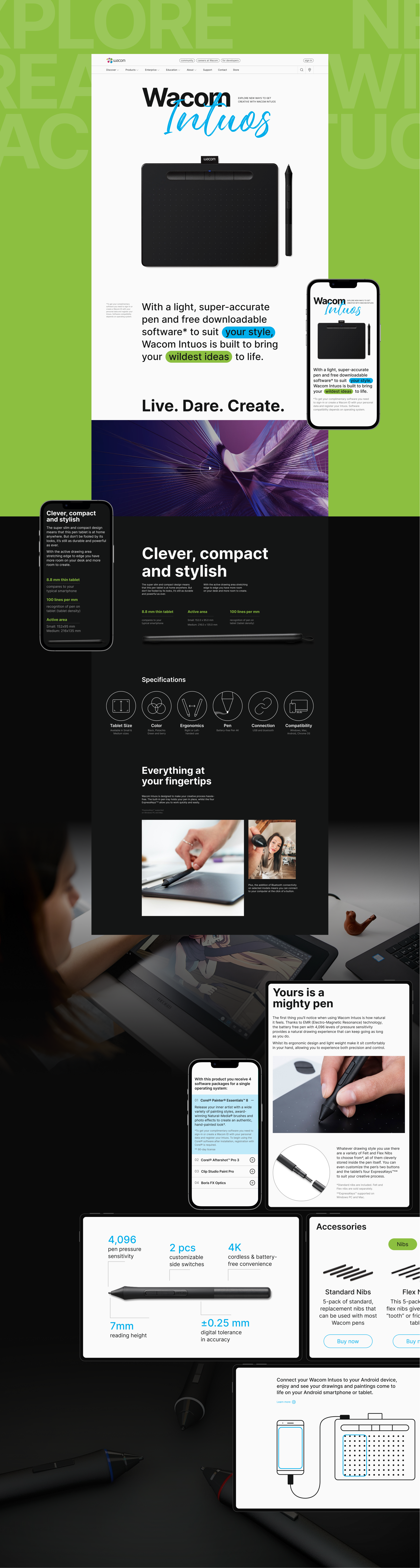 WACOM | corporate website redesign — Изображение №9 — Интерфейсы на Dprofile