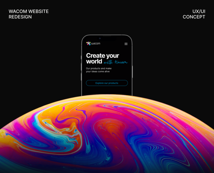 WACOM | corporate website redesign — Интерфейсы на Dprofile