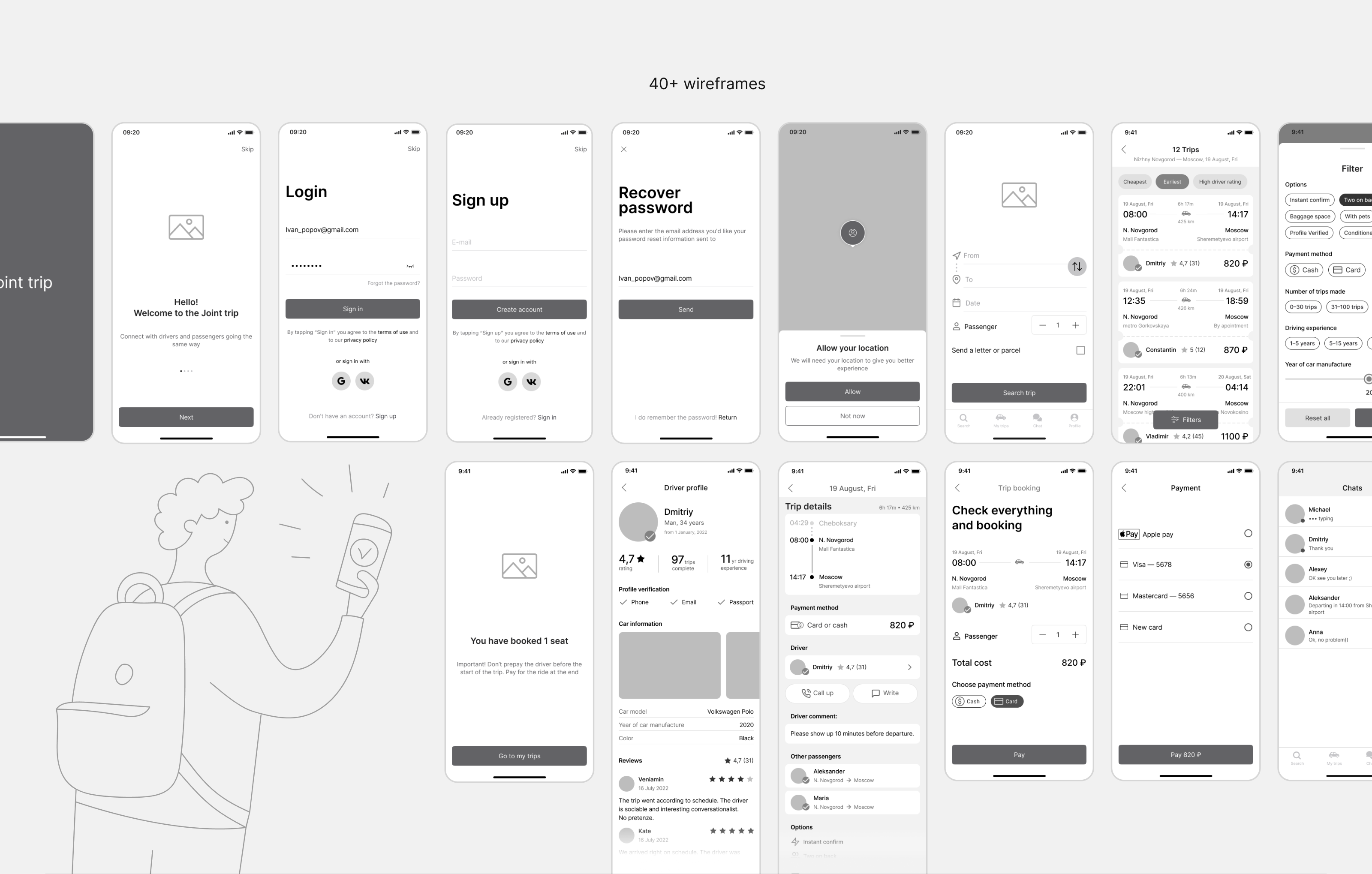 Joint Trip — Изображение №7 — Интерфейсы, Иллюстрация на Dprofile