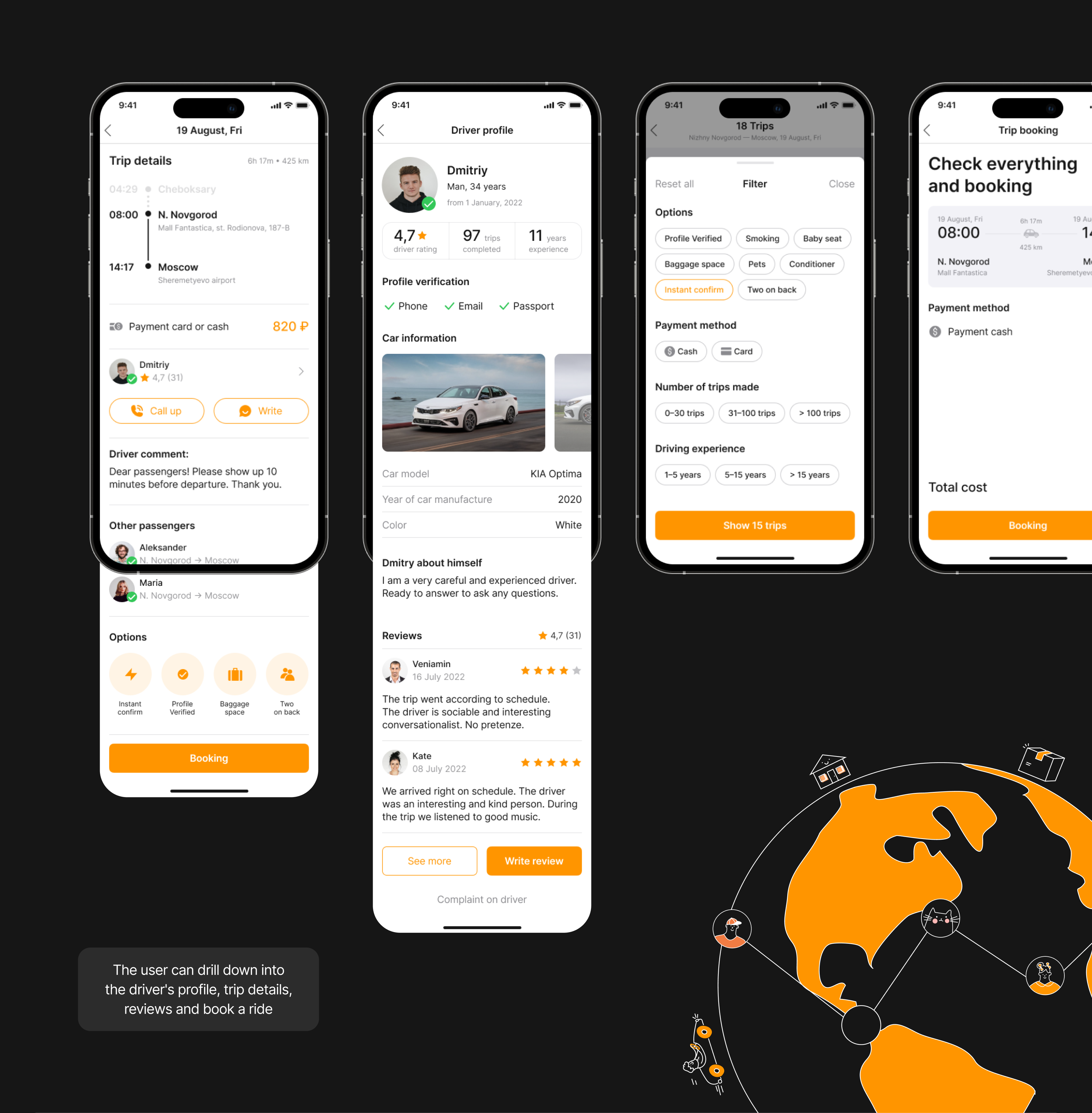 Joint Trip — Изображение №13 — Интерфейсы, Иллюстрация на Dprofile